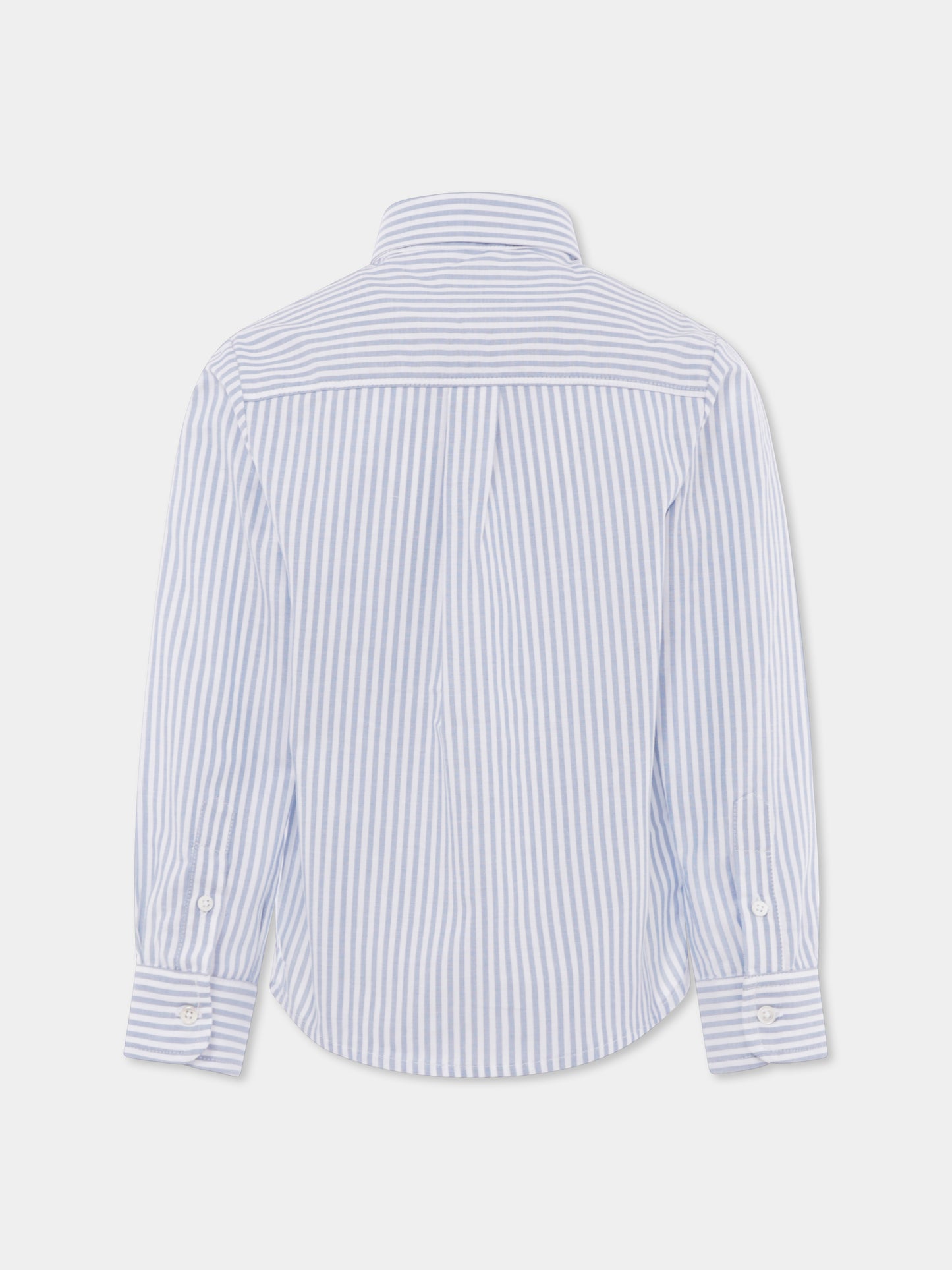 Light blue shirt for boy with logo