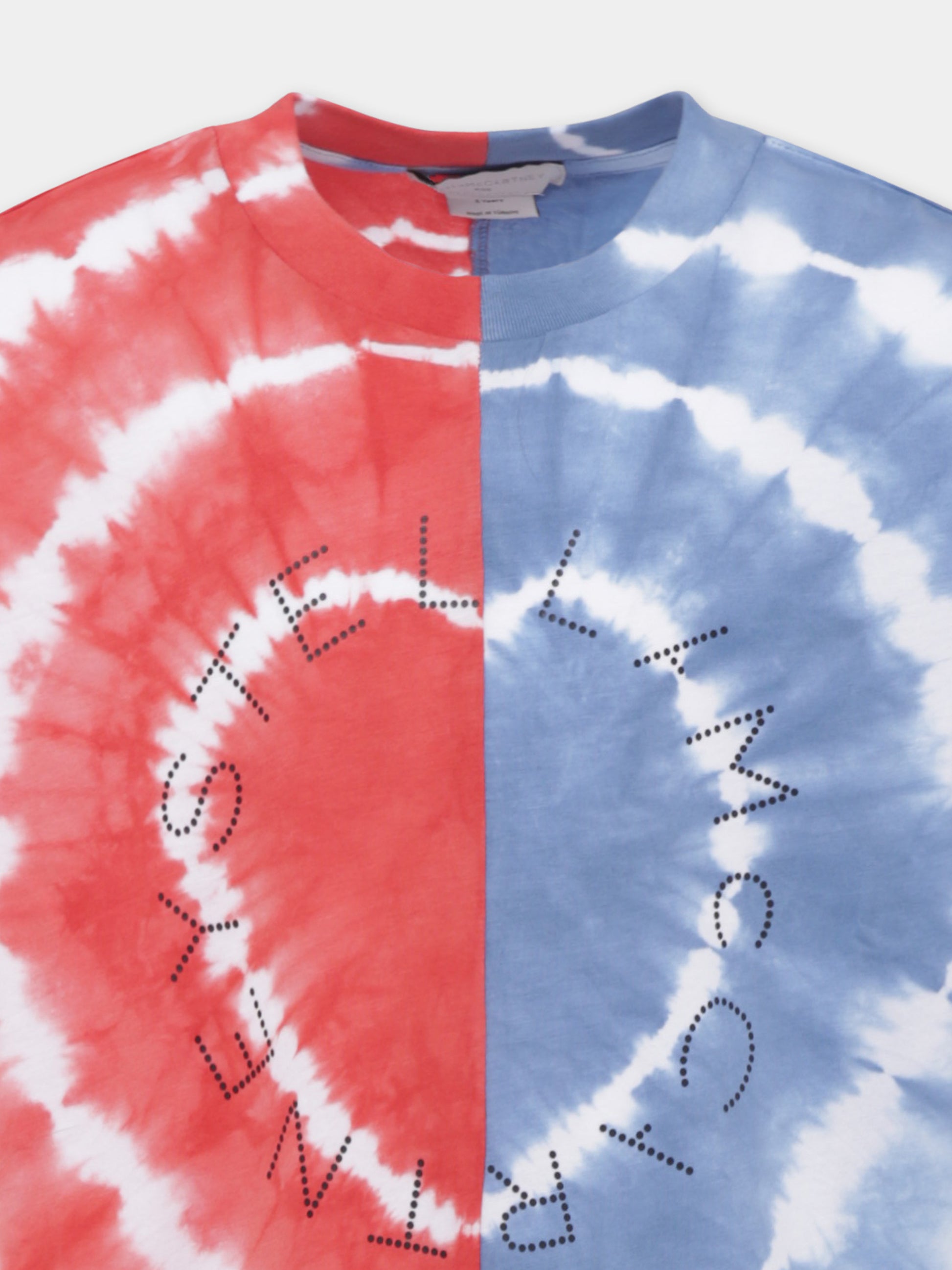 Vestito multicolor per bambina con logo,Stella Mccartney Kids,TW1D61 Z2592 999MC