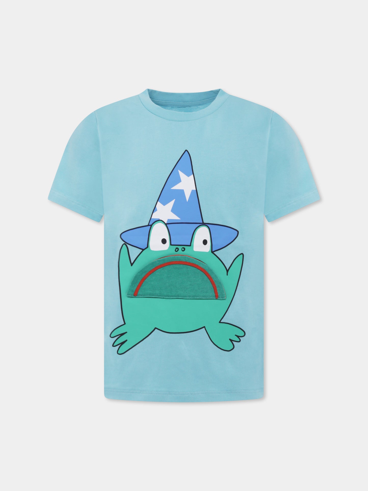 Light blue t-shirt for boy with frog