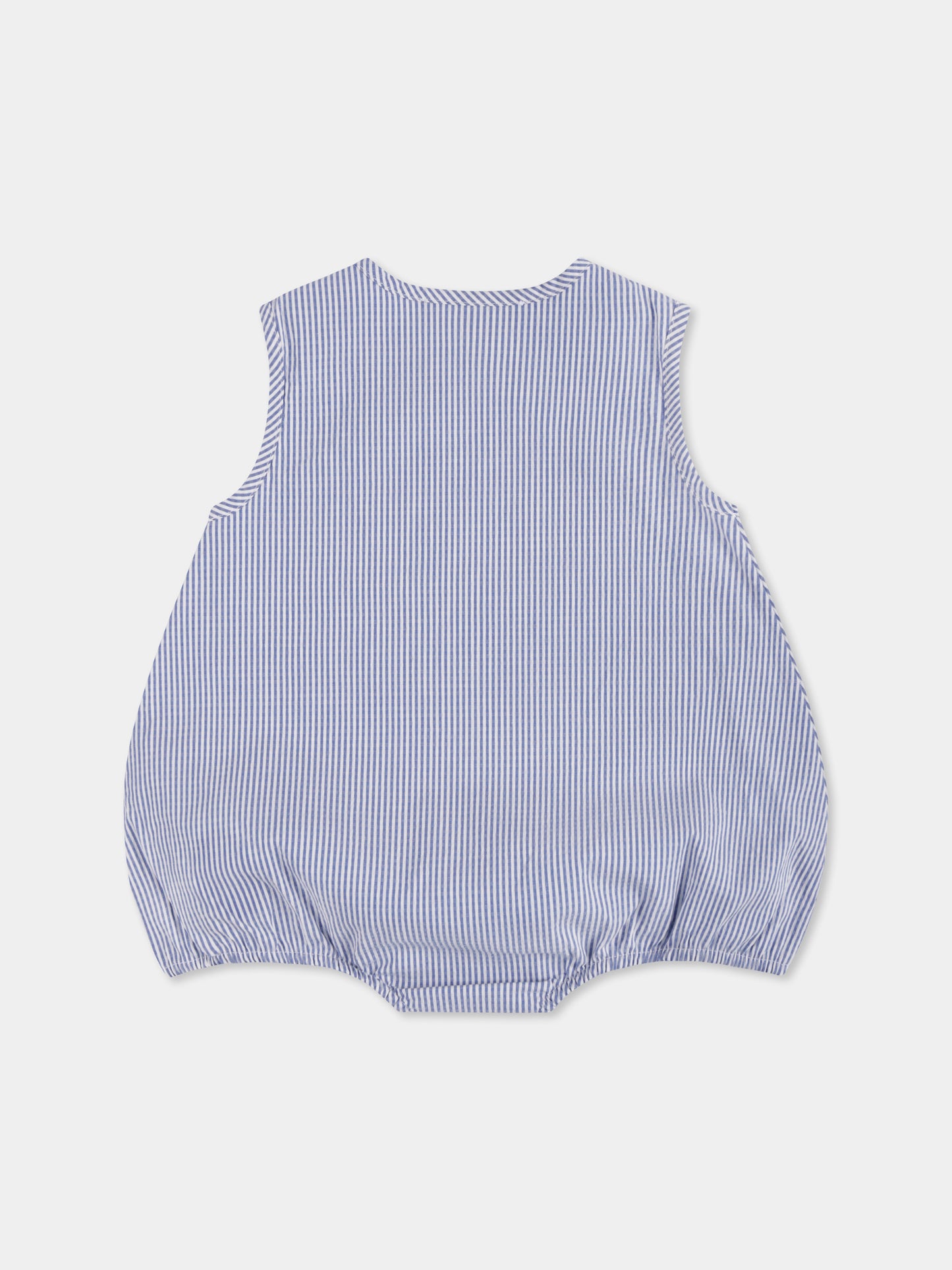 Pagliaccetto celeste per neonato con logo,Balmain Kids,BWA51B P0487 100CE