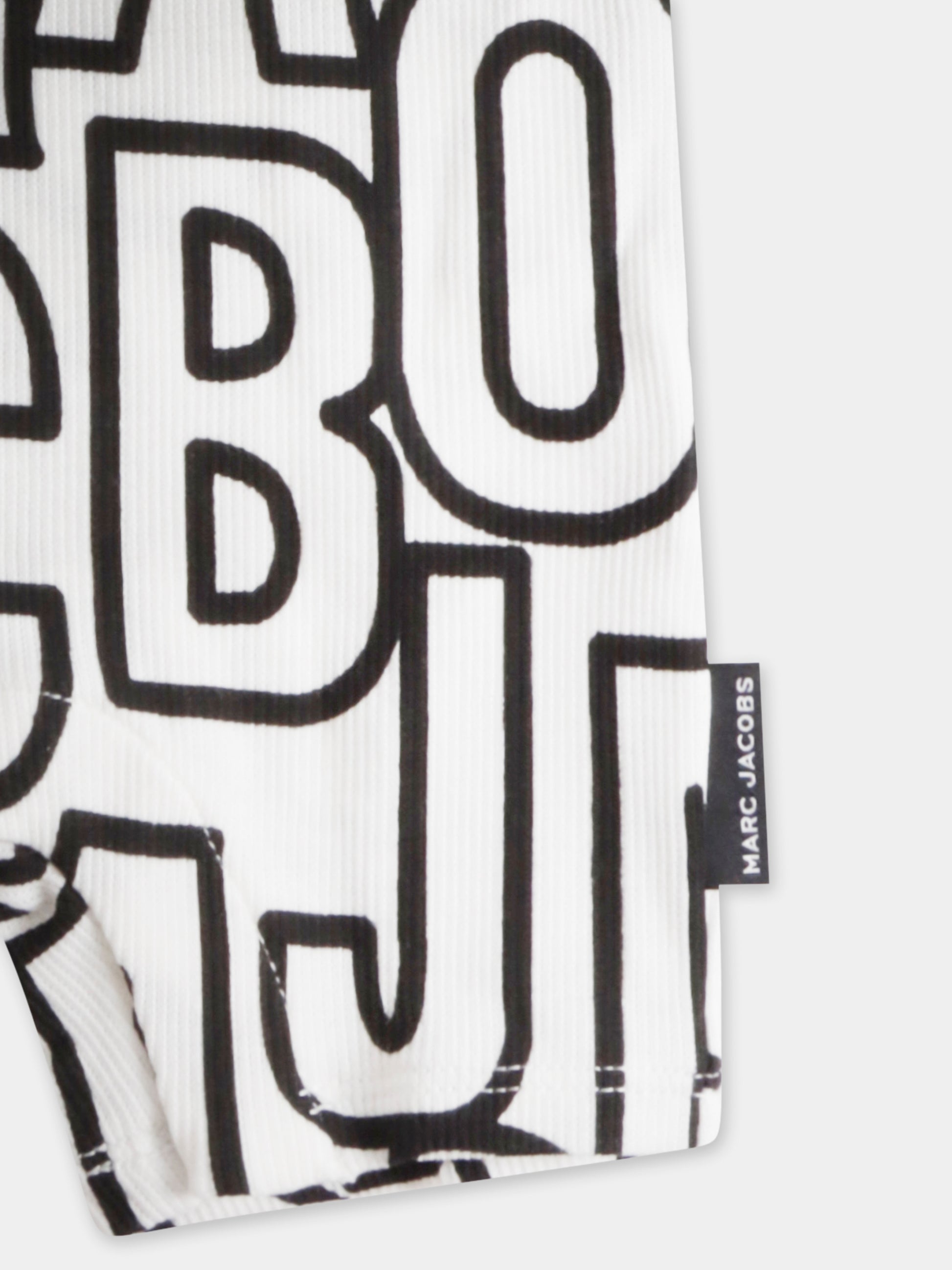 Pagliaccetto avorio per neonati con logo all over,Marc Jacobs,W60514 126