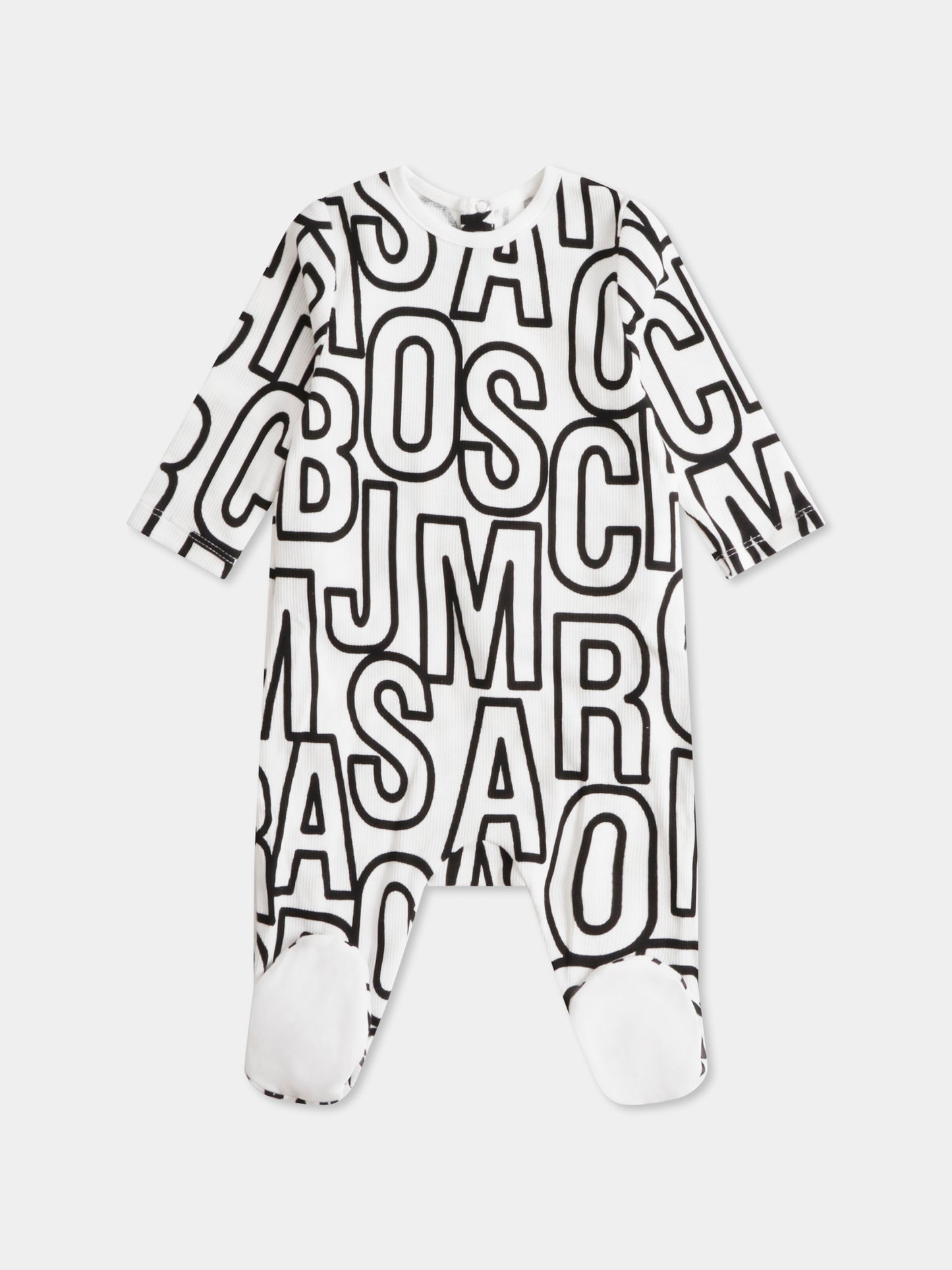 Set tutina avorio per neonati con logo all over,Marc Jacobs,W60554 126