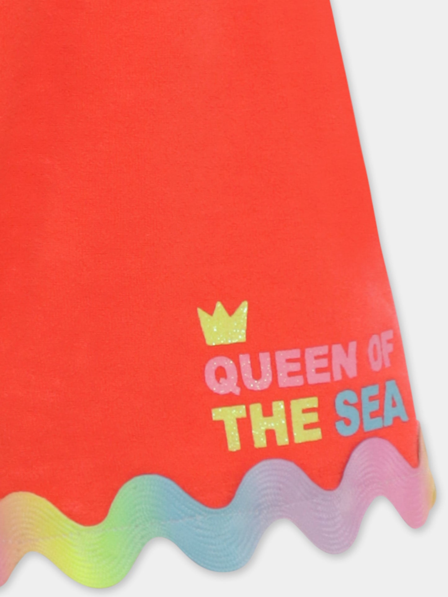 Shorts rossi per bambina con scritta,Billieblush,U20113 41D