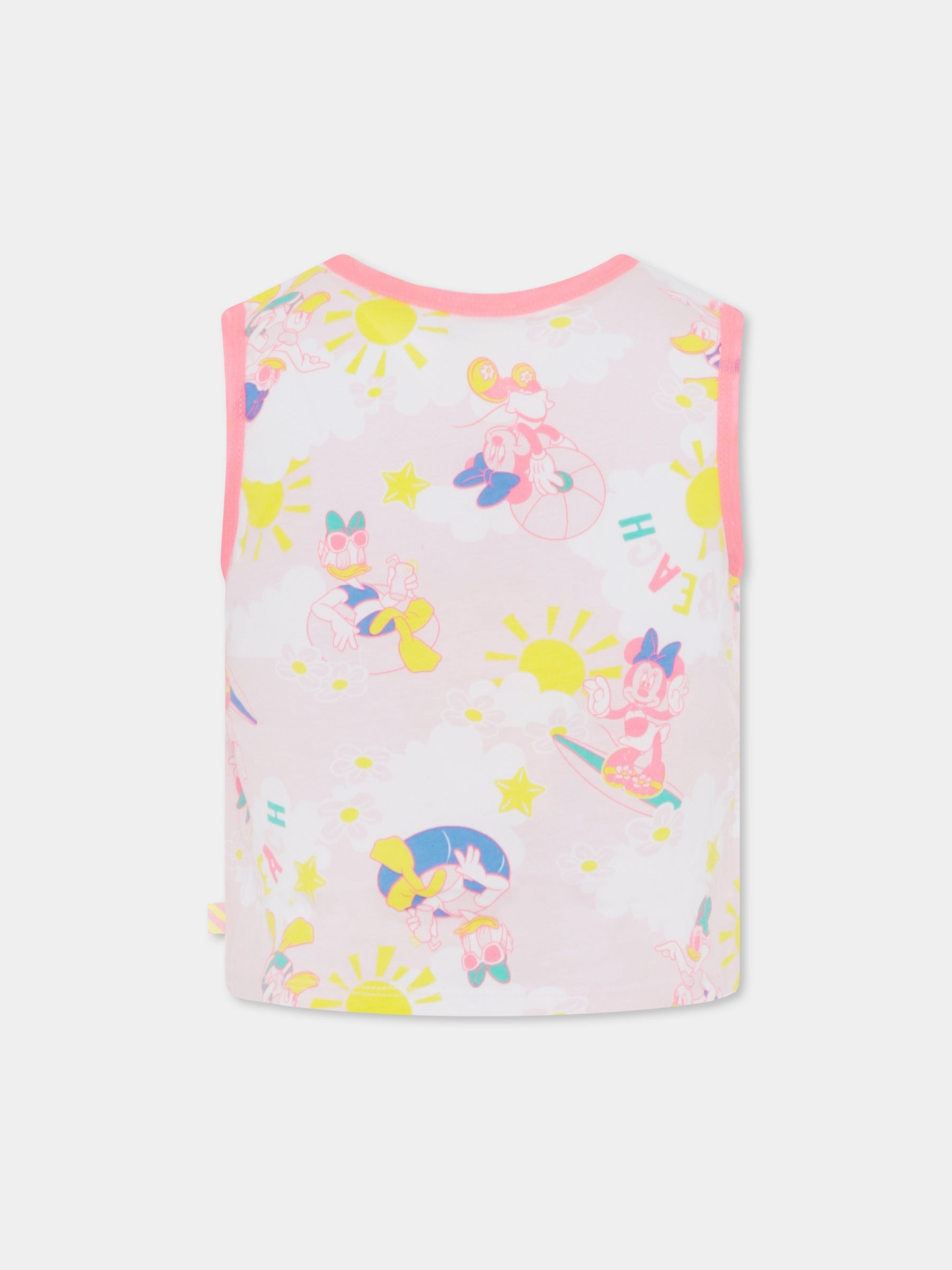 Canotta rosa per bambina con stampa Disney,Billieblush,U20564 464