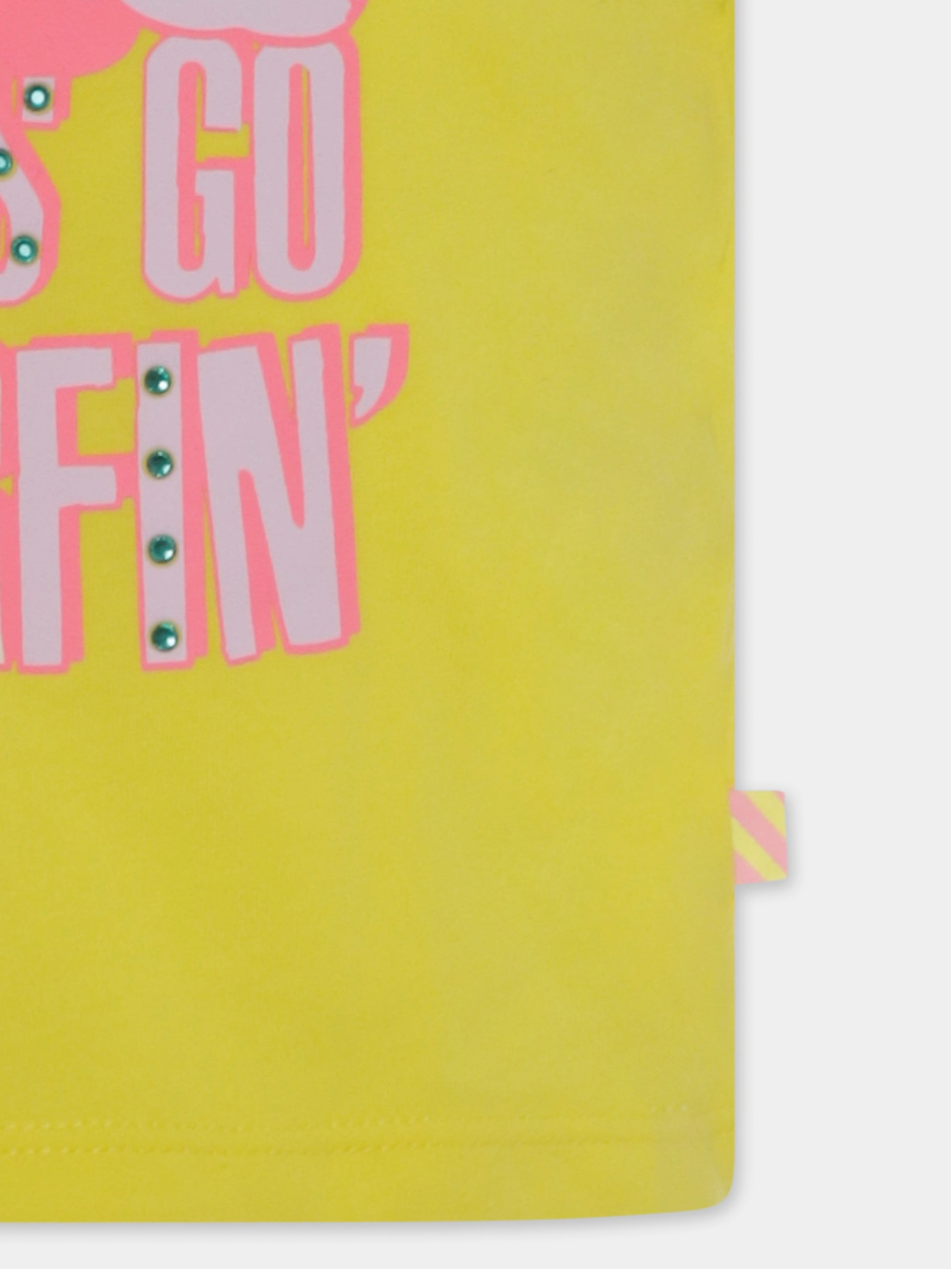 Canotta gialla per bambina con Minnie,Billieblush,U20565 535