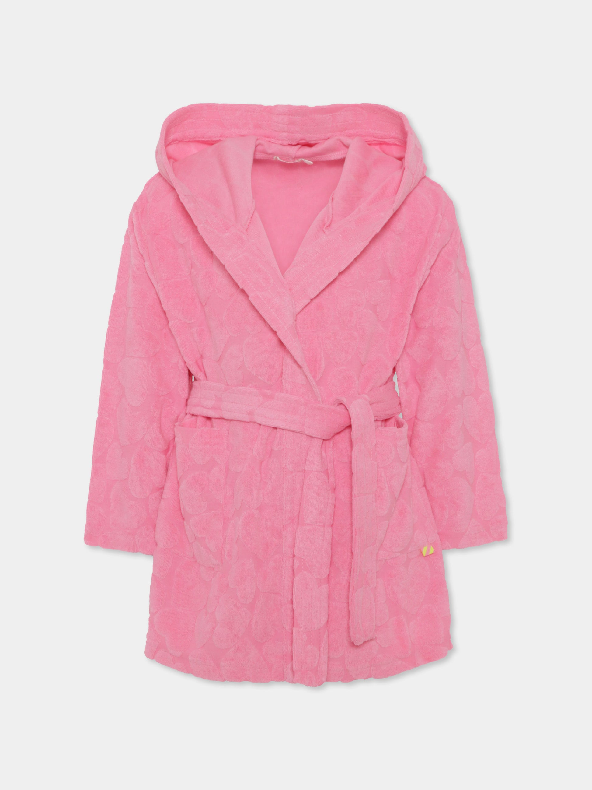 Accappatoio rosa per bambina con cuori,Billieblush,U20639 462