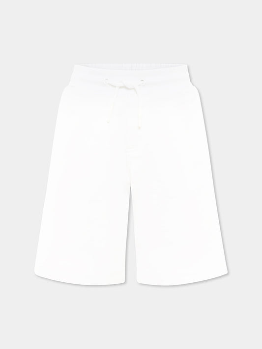 Shorts bianchi per bambino con logo,Marc Jacobs,W60018 10P