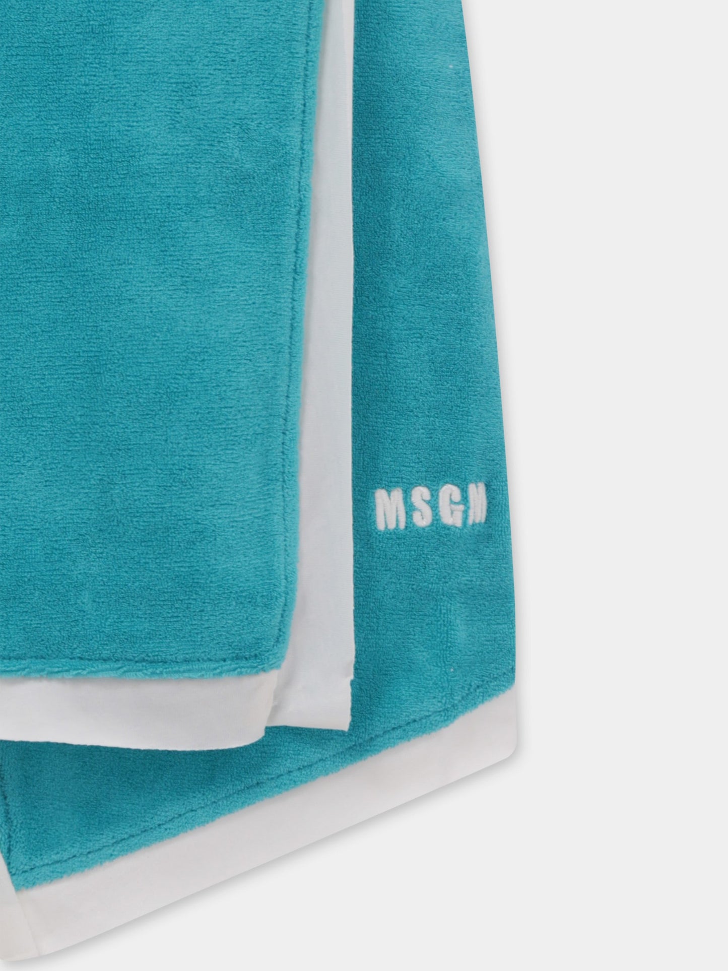 Light blue skirt for girl with logo