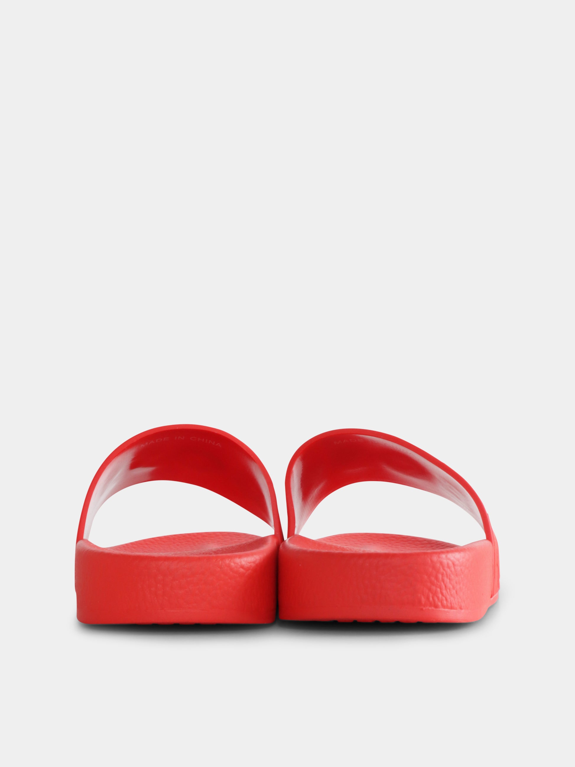 Ciabatte rosse per bambino con logo,Boss,J50879 997