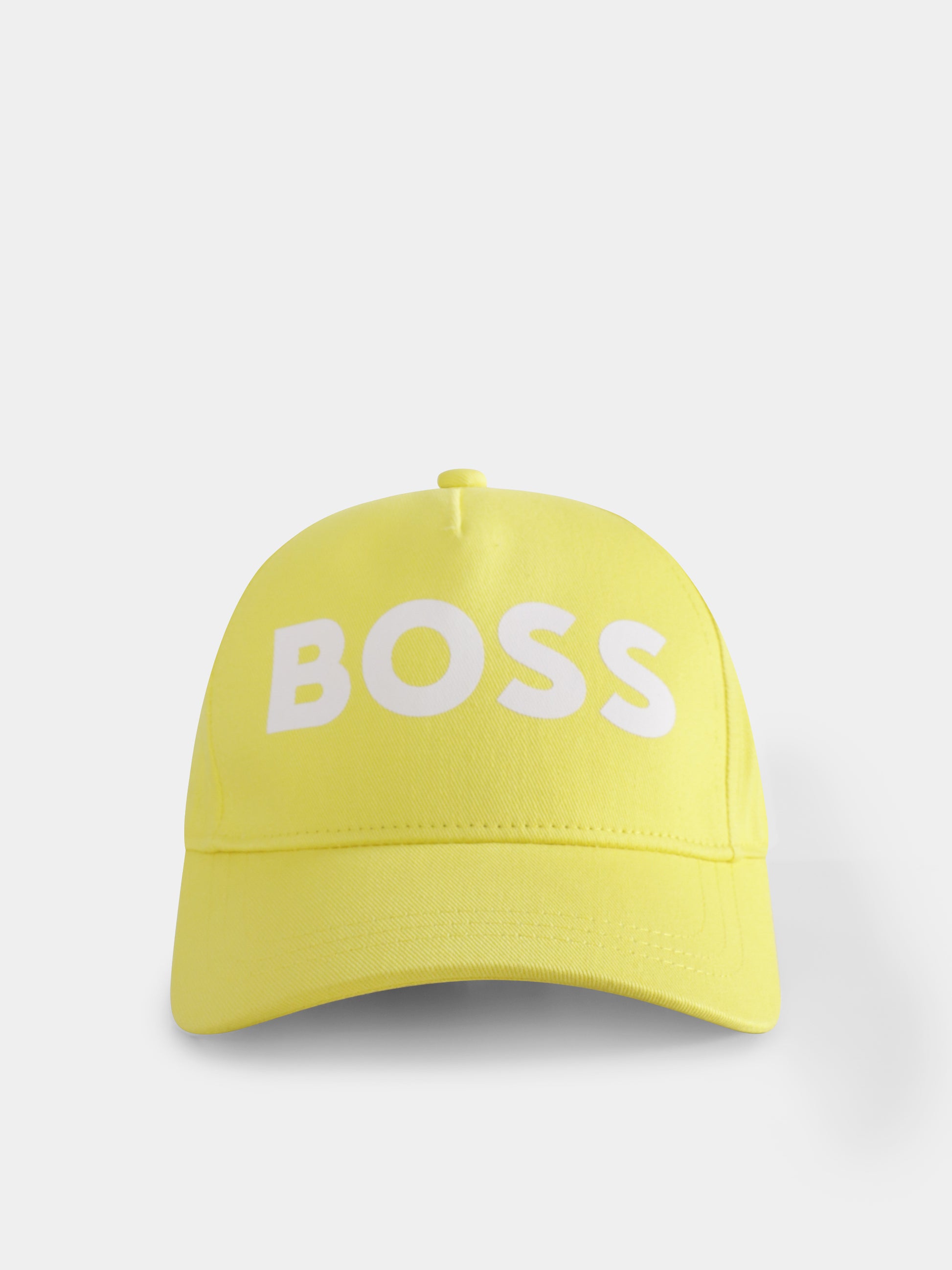 Cappello giallo per bambino con logo,Boss,J50943 508