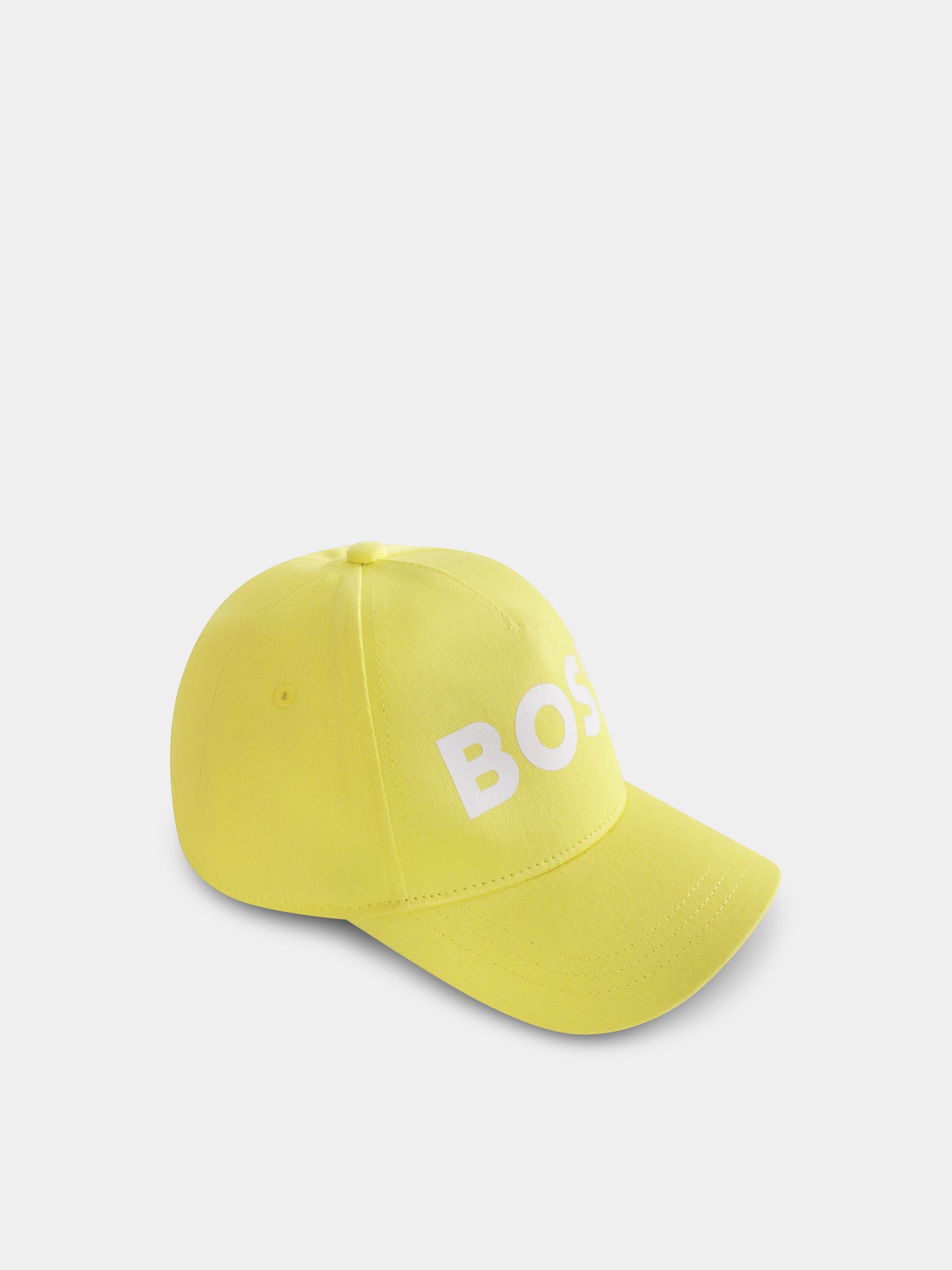 Cappello giallo per bambino con logo,Boss,J50943 508