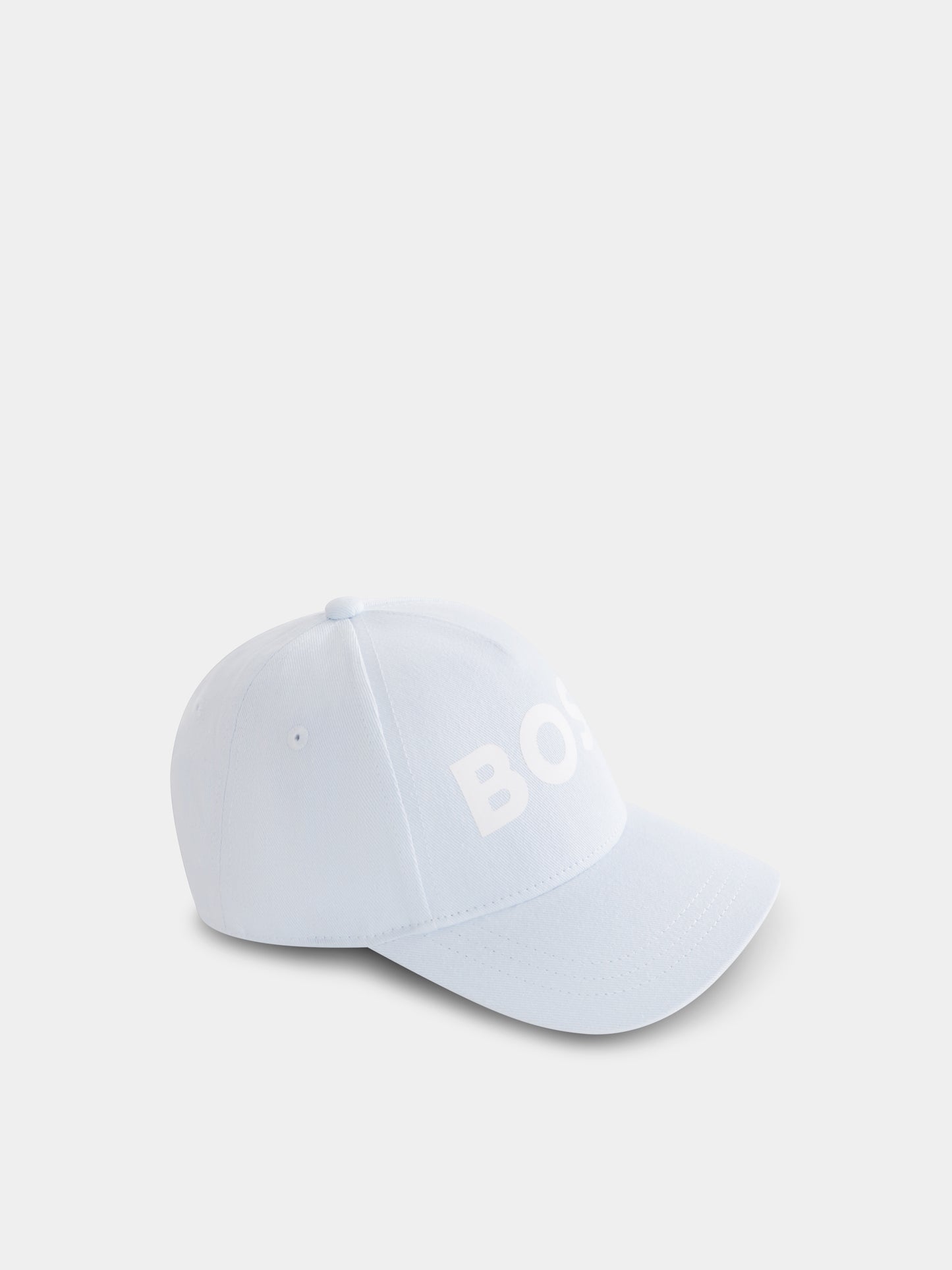 Cappello celeste per bambino con logo,Boss,J50943 783