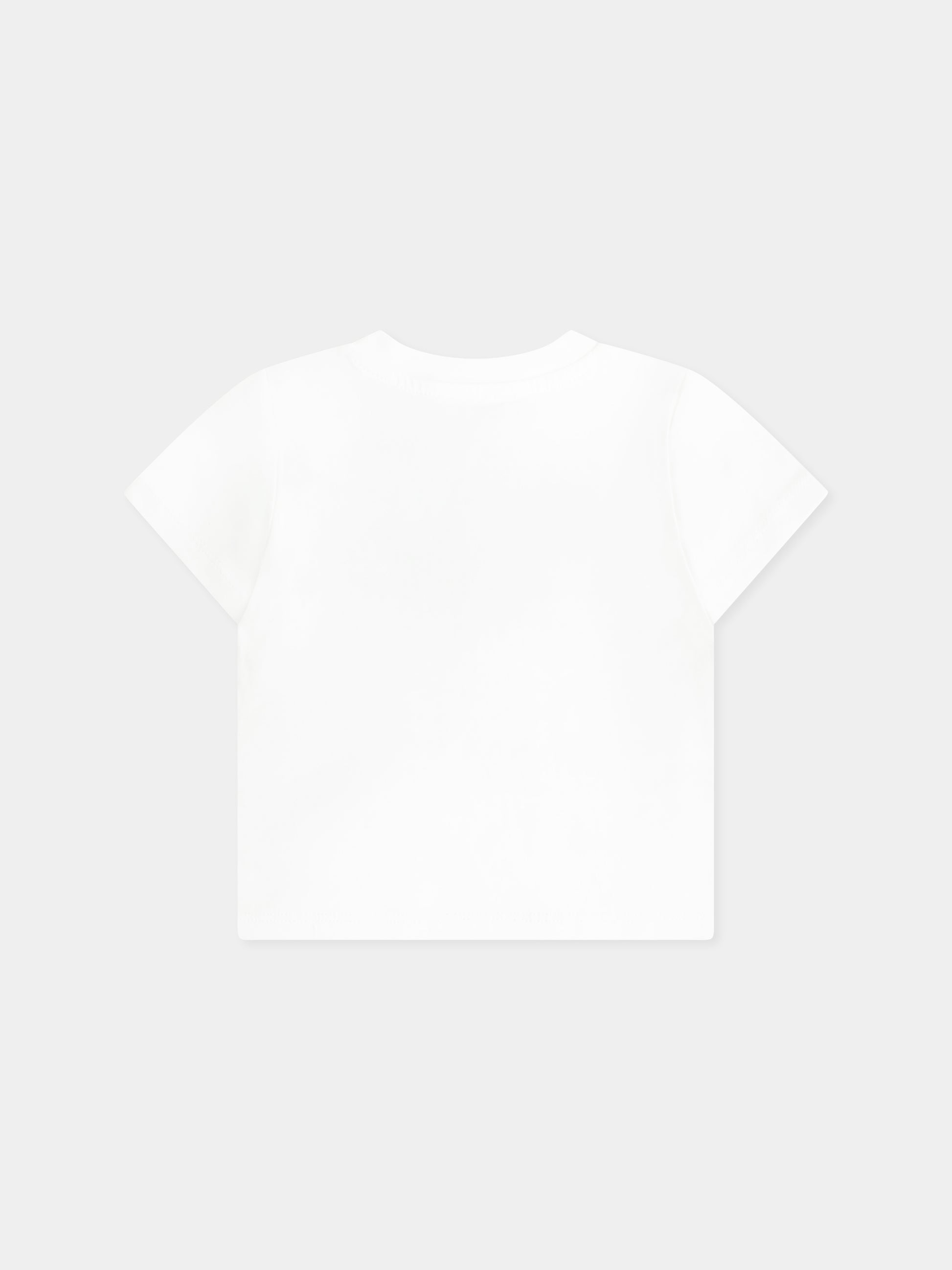 T-shirt avorio per neonato con logo,Kenzo Kids,K60161 12P