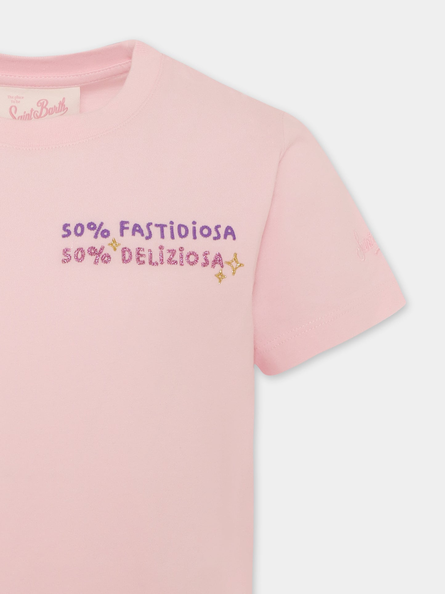 Pink t-shirt for girl with writing