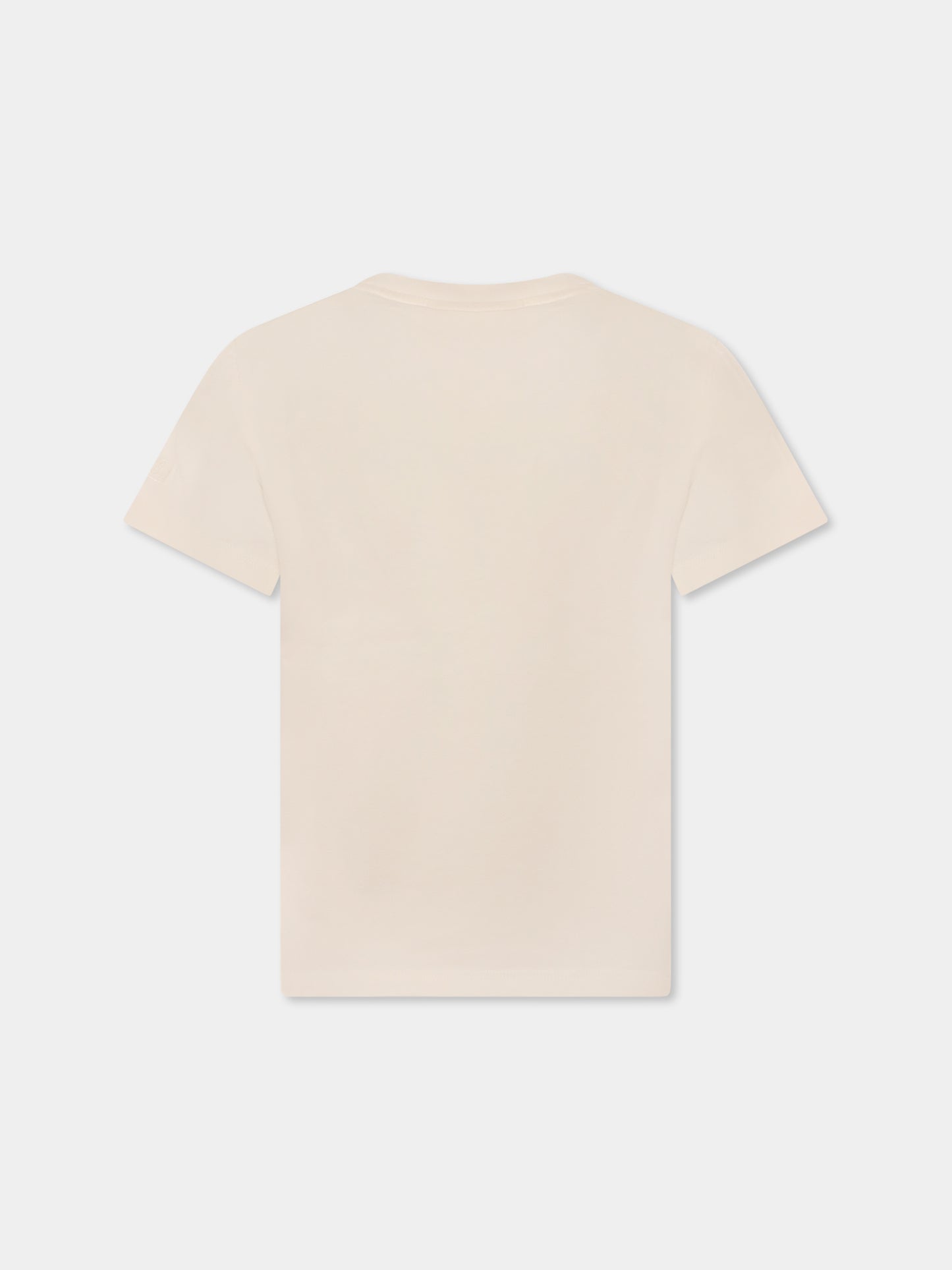 T-shirt avorio per bambina con ciliegie,Mc2 Saint Barth,ELLY001 03286H