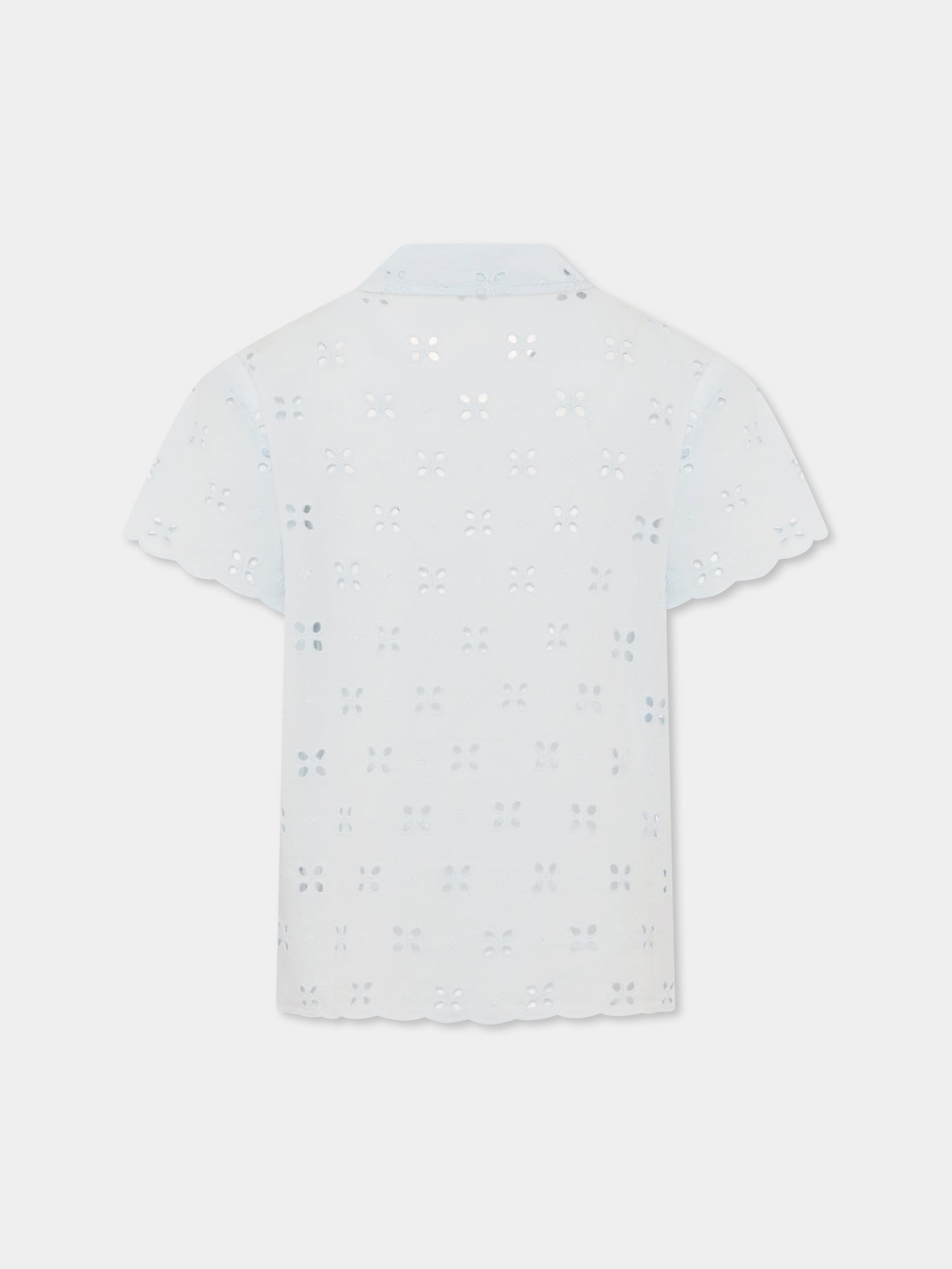 Light blue shirt for girl