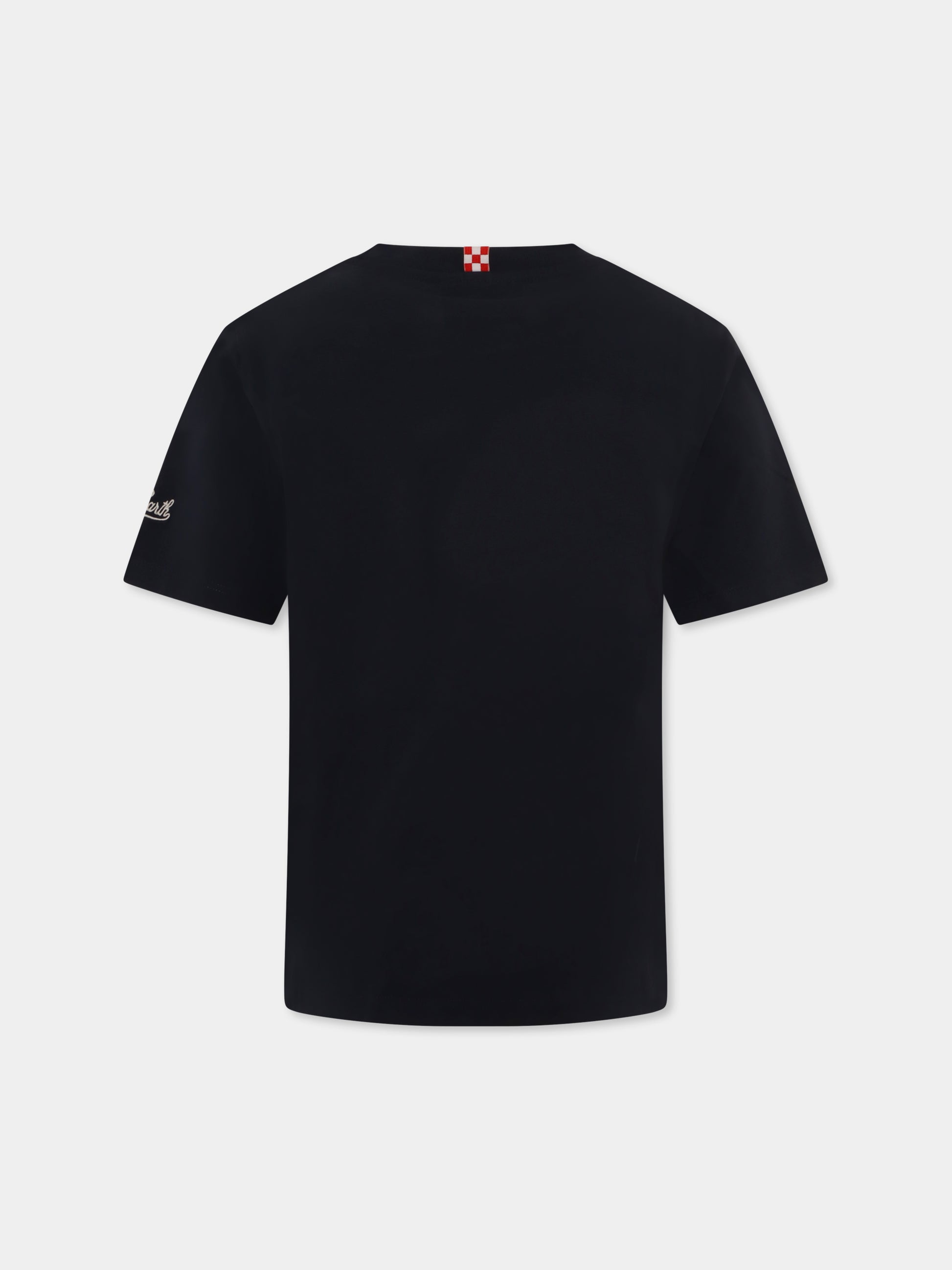 T-shirt blu per bambino con stampa Vespa,Mc2 Saint Barth,TSH0001 02646H