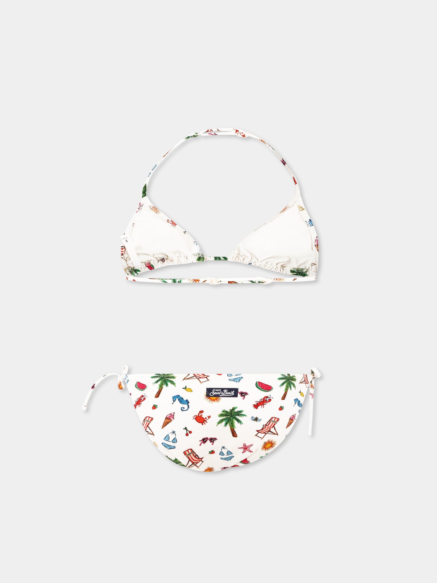 Multicolor bikini for girl with print