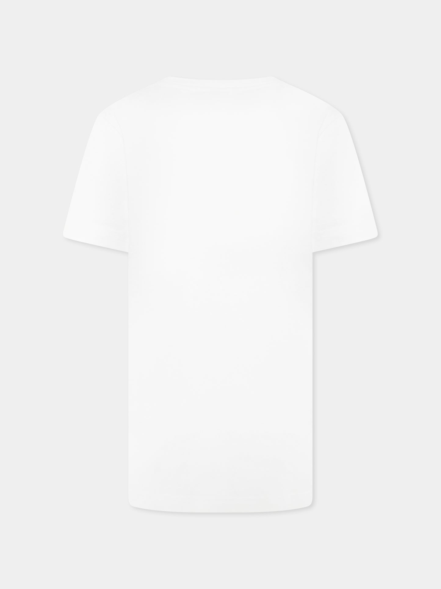 White t-shirt for kids with palm tree