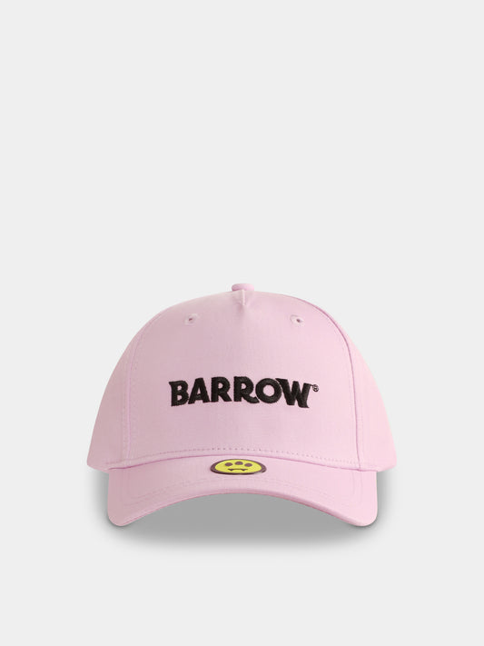 Pink hat for girl with logo