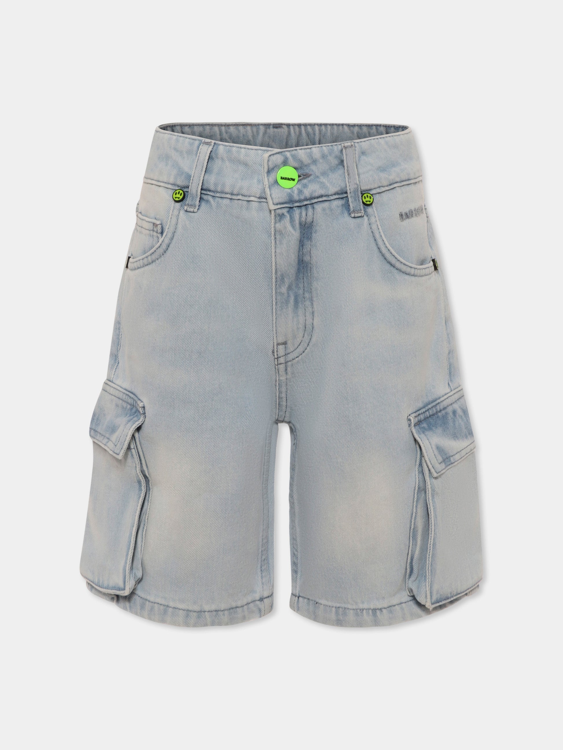 Shorts denim per bambini con logo,Barrow,S5BKJUBE005 172