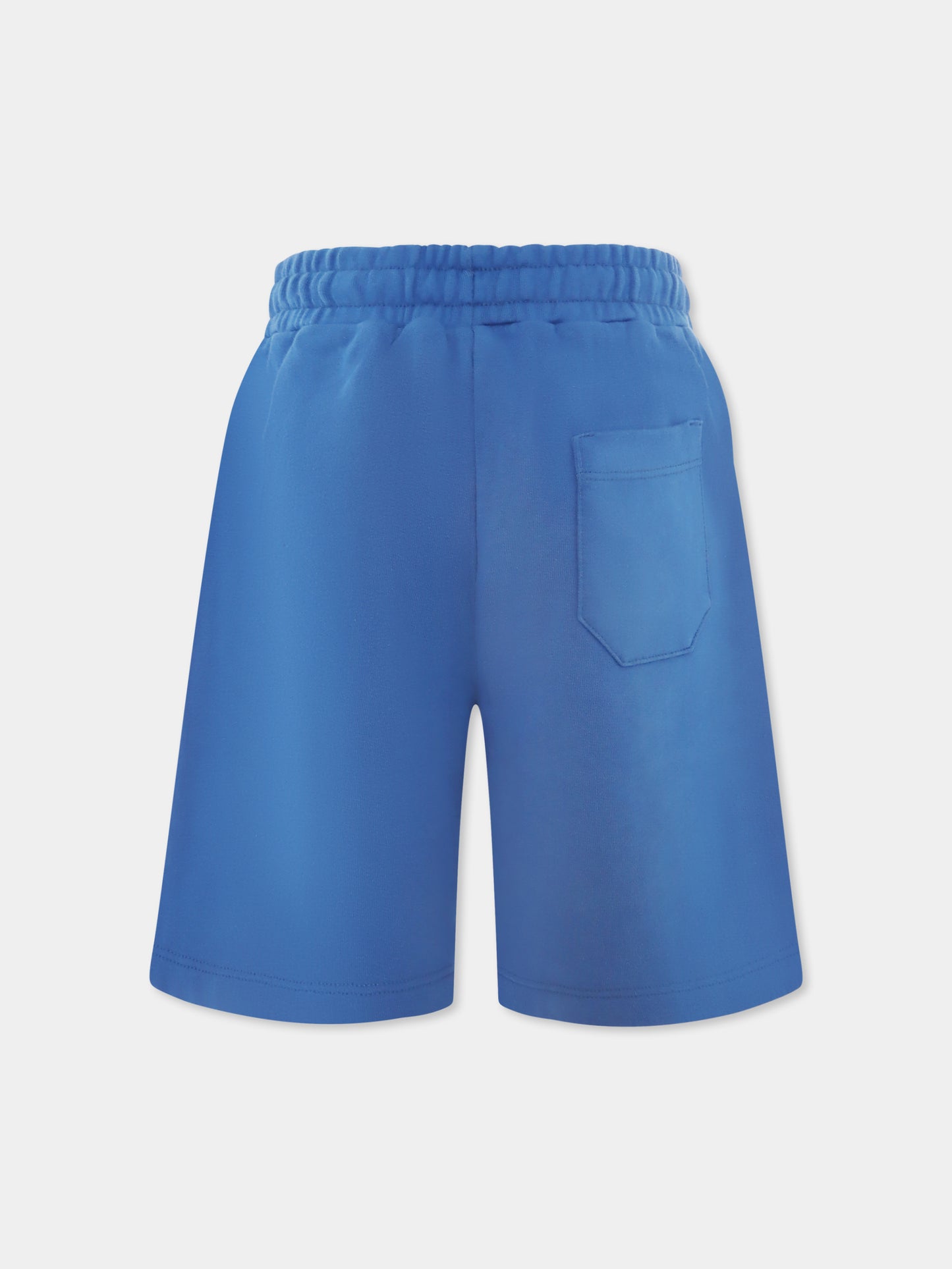 Blue shorts for kids with logo