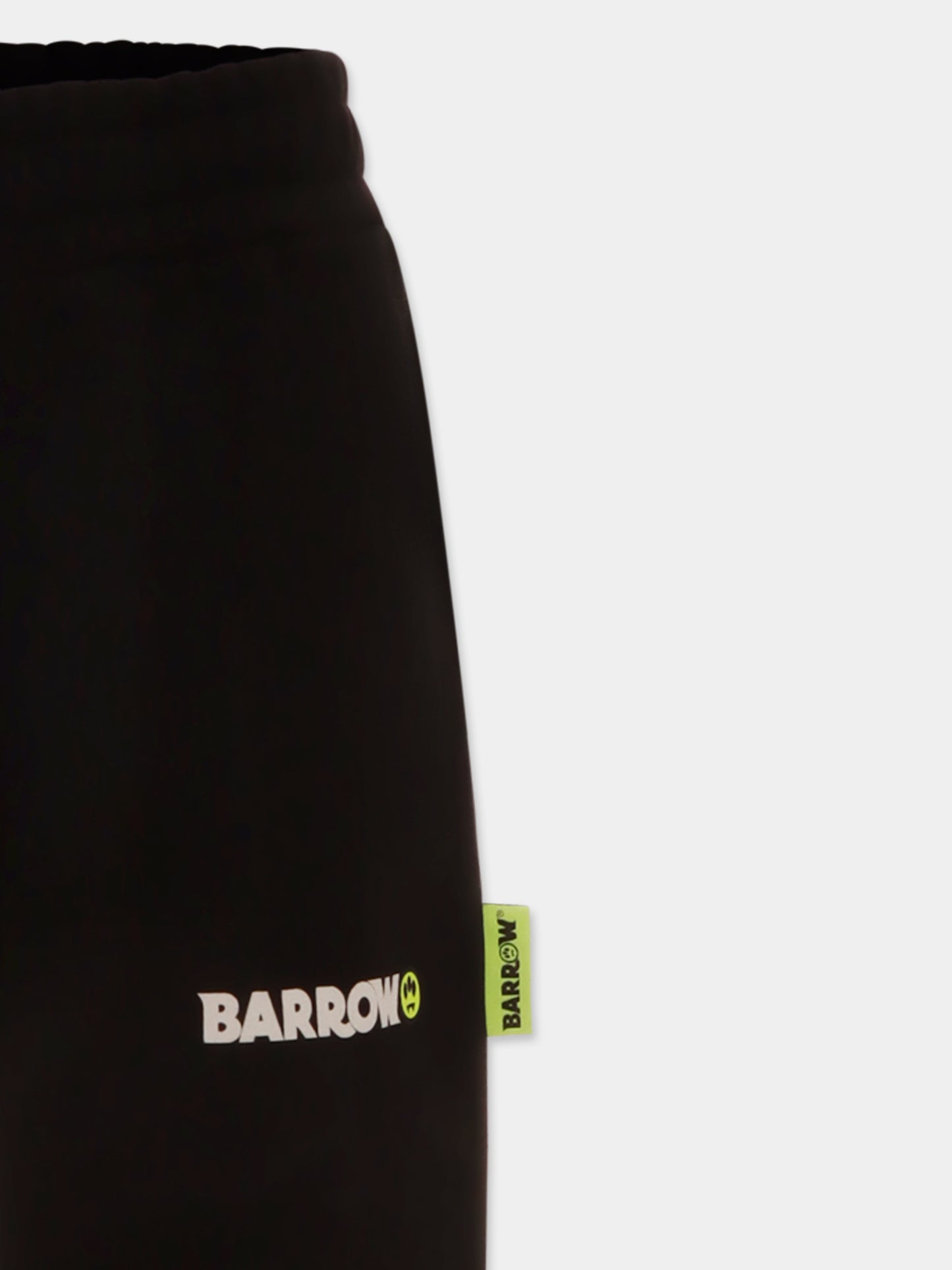 Pantaloni neri per bambini con logo,Barrow,S5BKJUFP081 110
