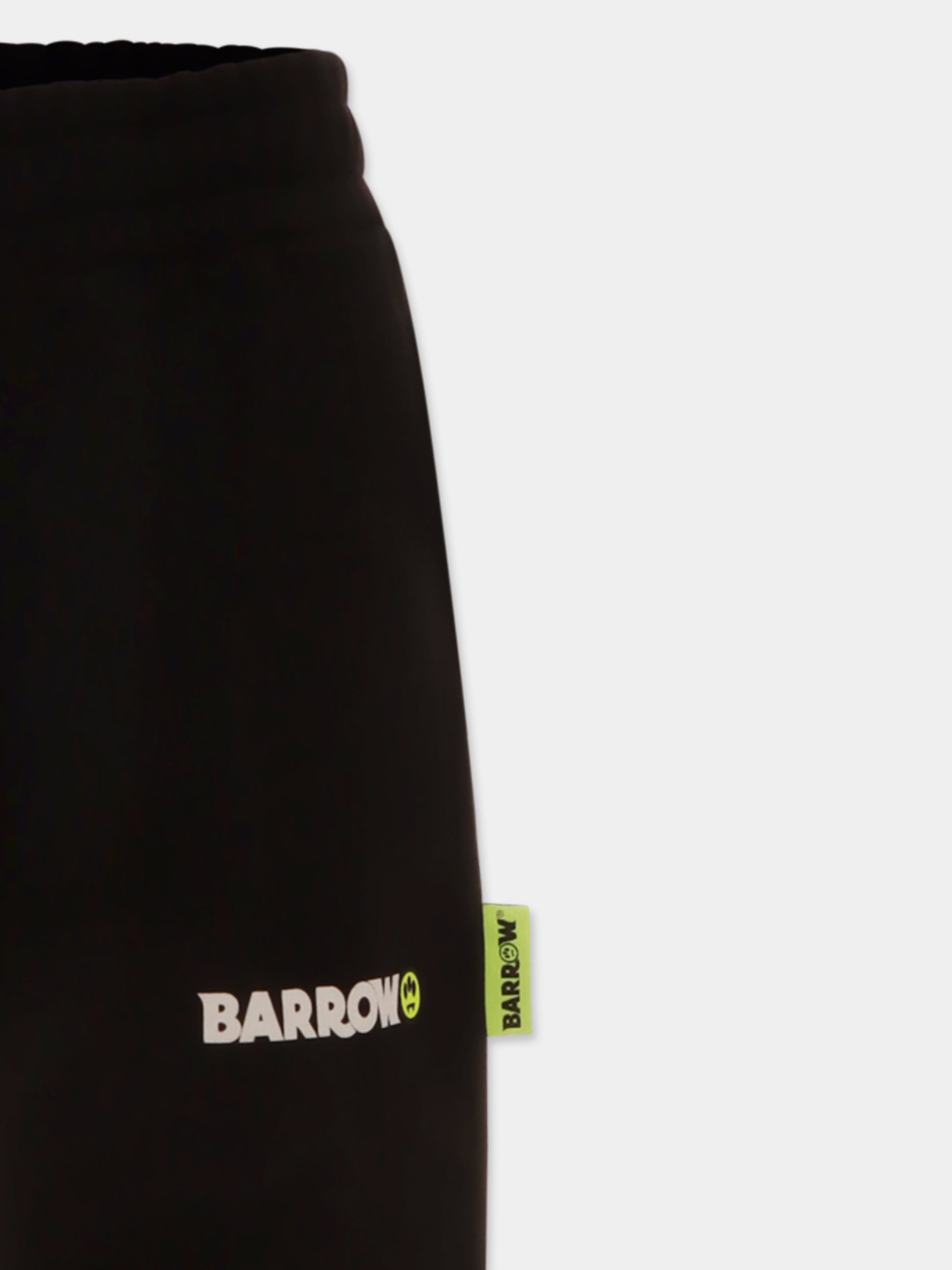 Pantaloni neri per bambini con logo,Barrow,S5BKJUFP081 110