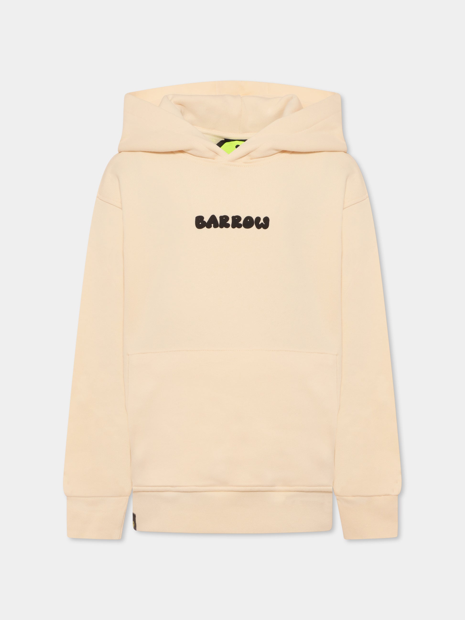 Felpa avorio per bambini con logo e Bear,Barrow,S5BKJUHS028 013