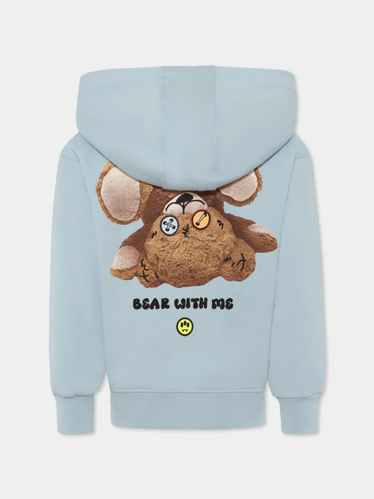 Light blue sweatshirt for kids with logo