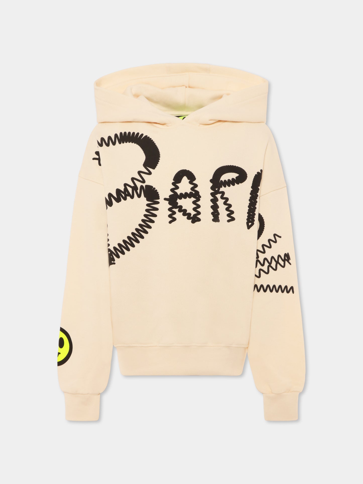 Felpa avorio per bambini con logo,Barrow,S5BKJUHS037 013