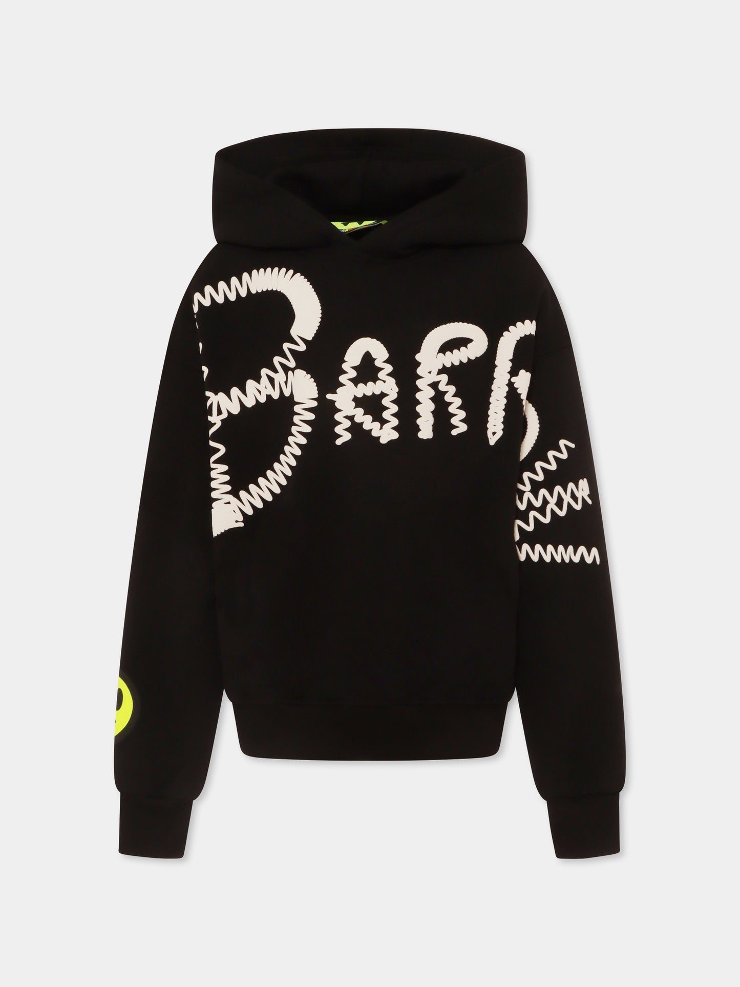 Felpa nera per bambini con logo,Barrow,S5BKJUHS037 110