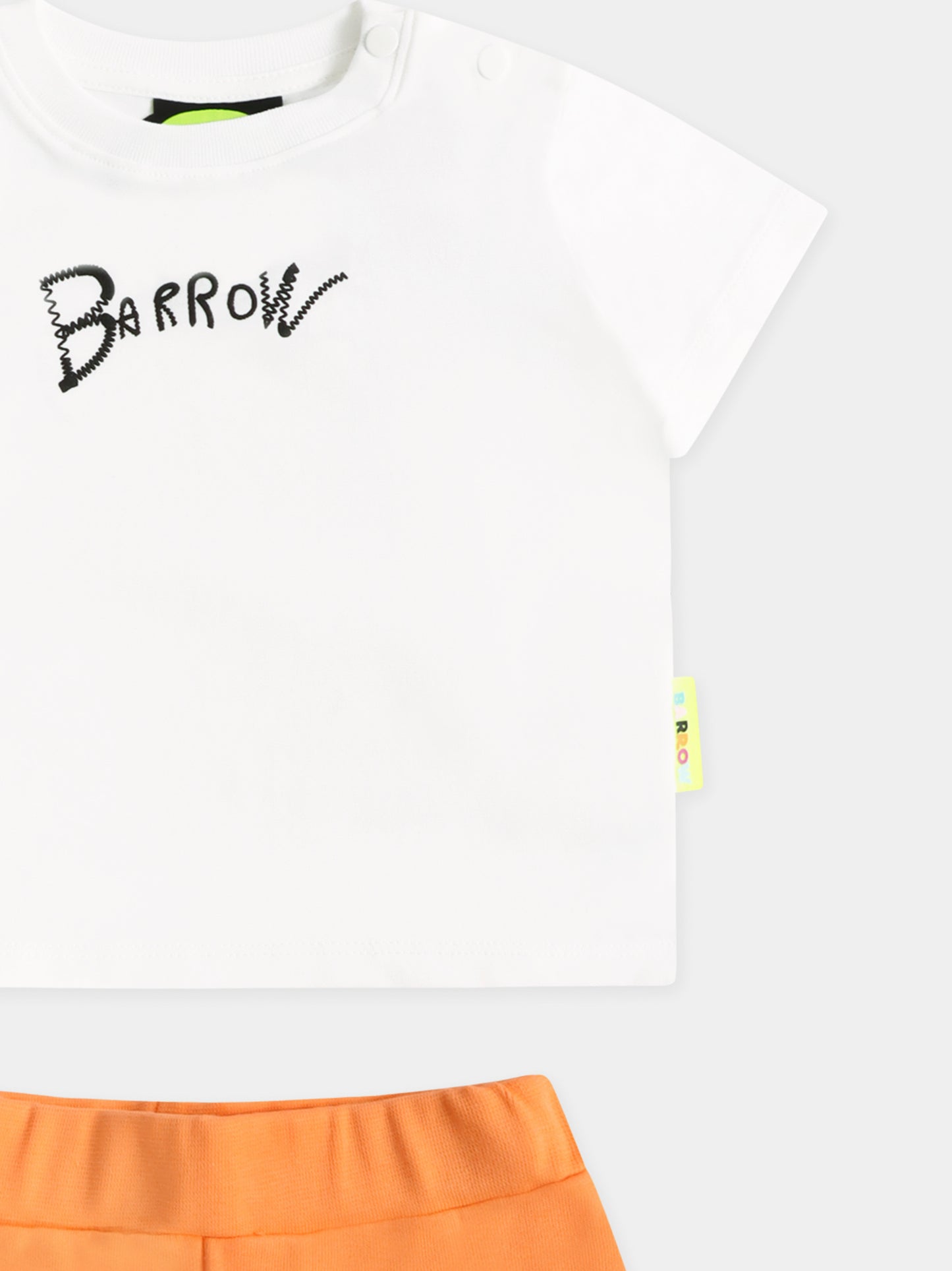 Multicolor suit for baby girl with logo