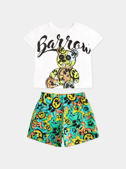 Multicolor suit for babykids with Bear