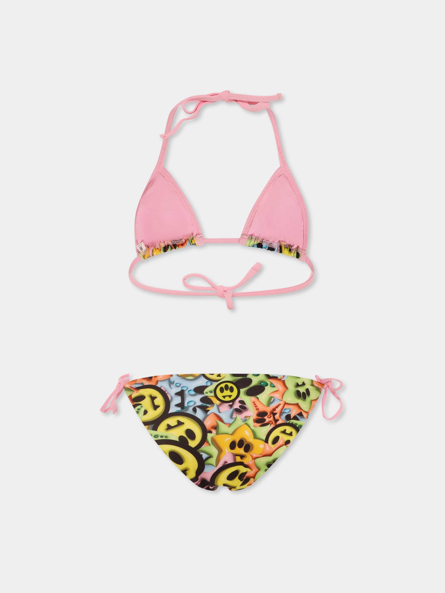 Bikini multicolor per bambina con smile all over,Barrow,S5BKJGSB187 140