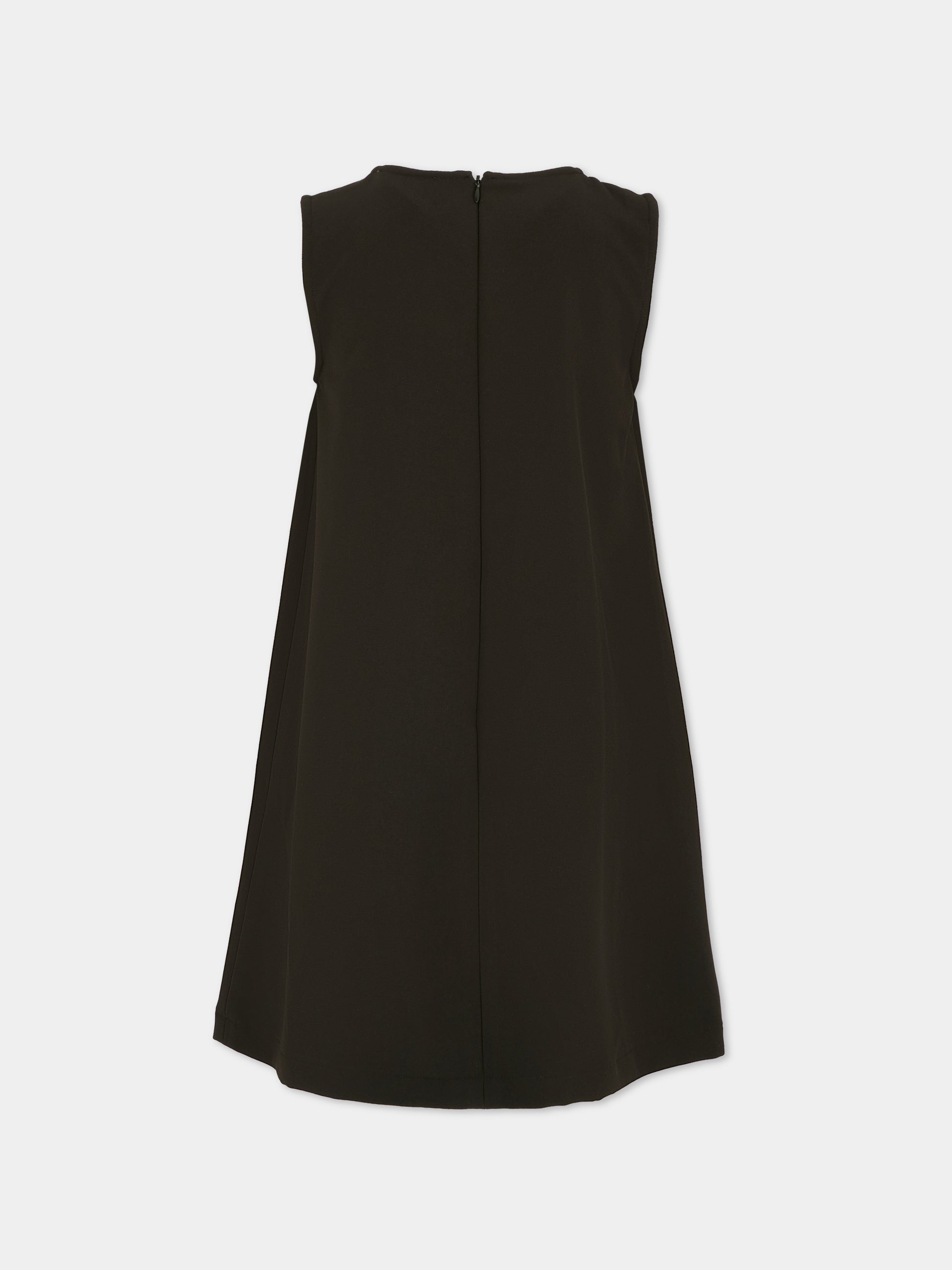 Vestito nero per bambina con trecce,Vivetta Kids,VI2506N