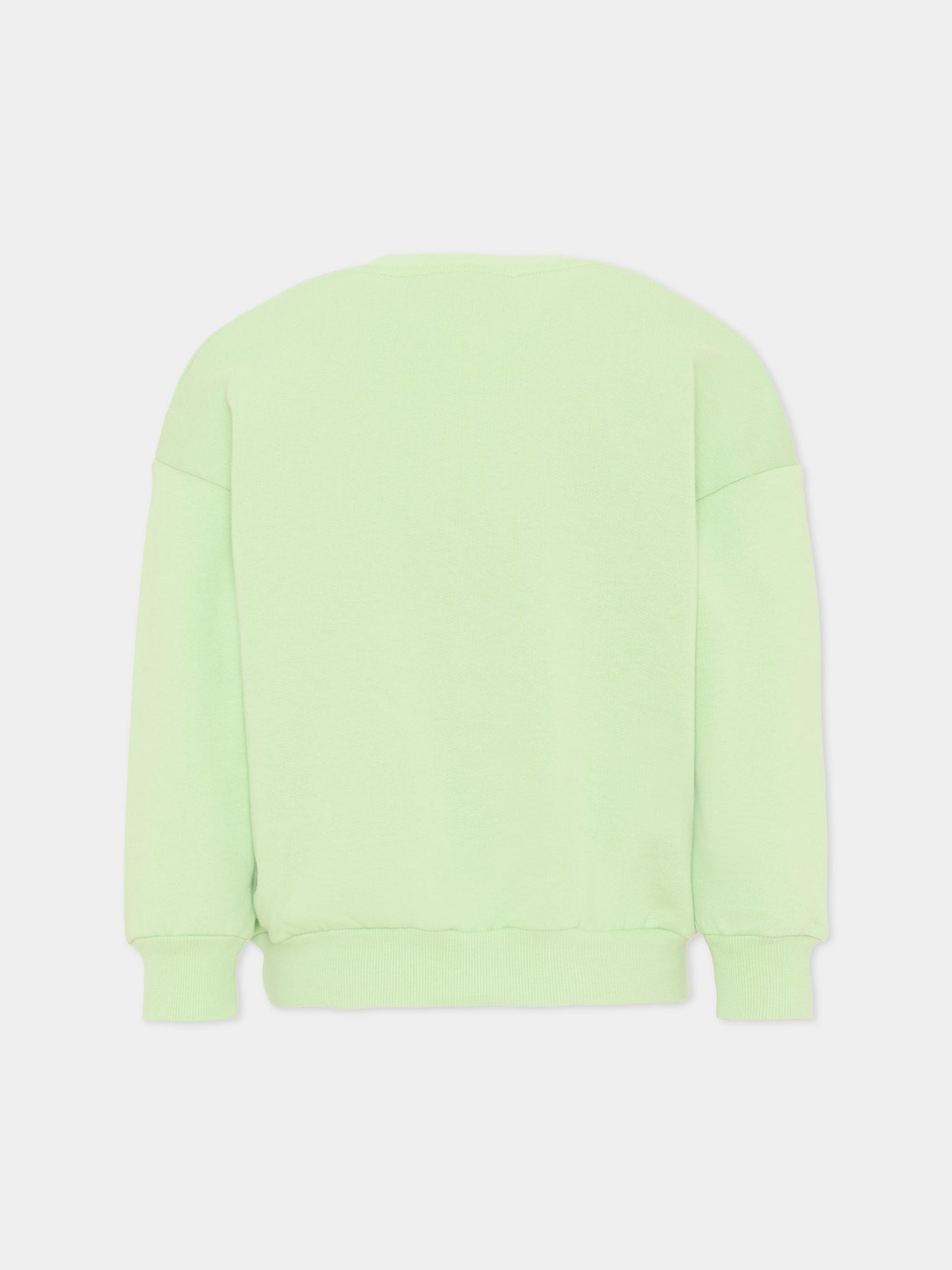 Felpa verde per bambini con cane,Mini Rodini,2612010975