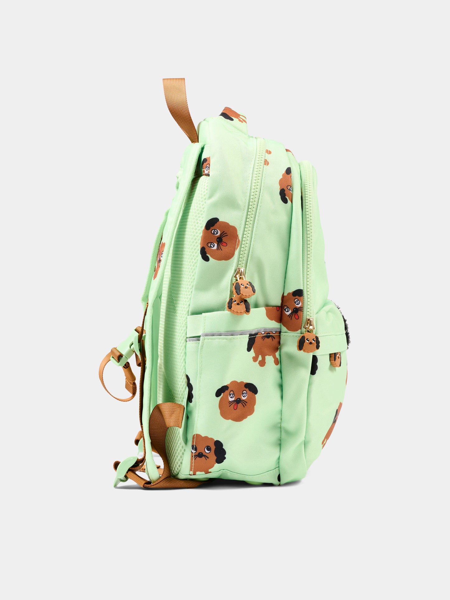 Zaino verde per bambini con cagnolini,Mini Rodini,2616010575