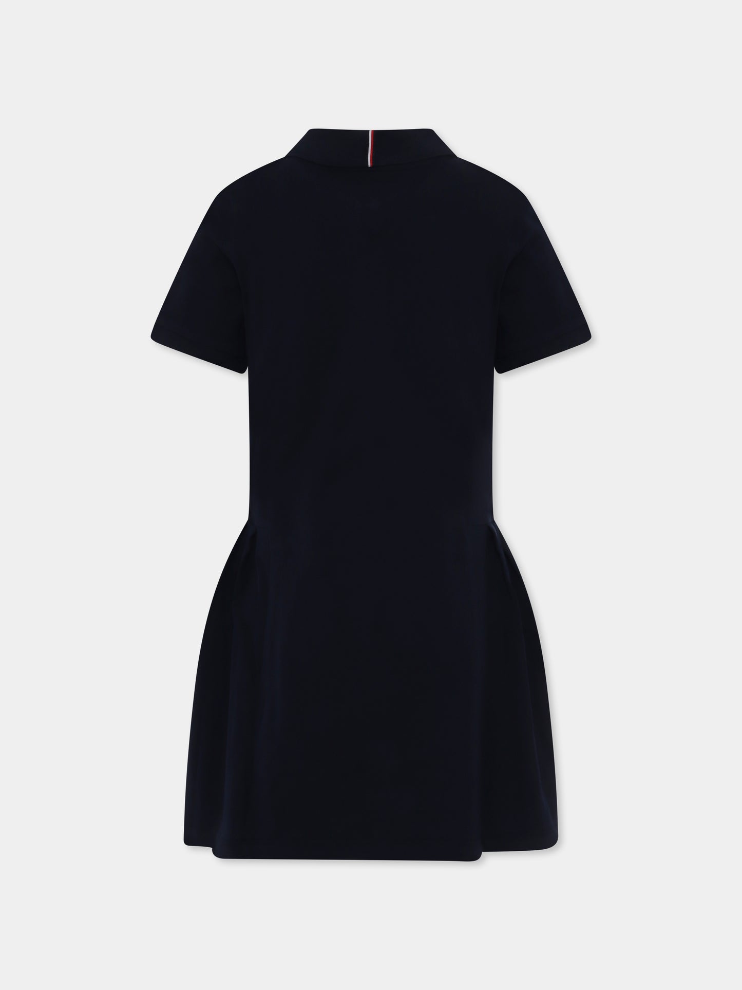 Vestito blu per bambina con bandierina,Tommy Hilfiger Junior,24F THKG0KG08342J KG0KG08342 C1G