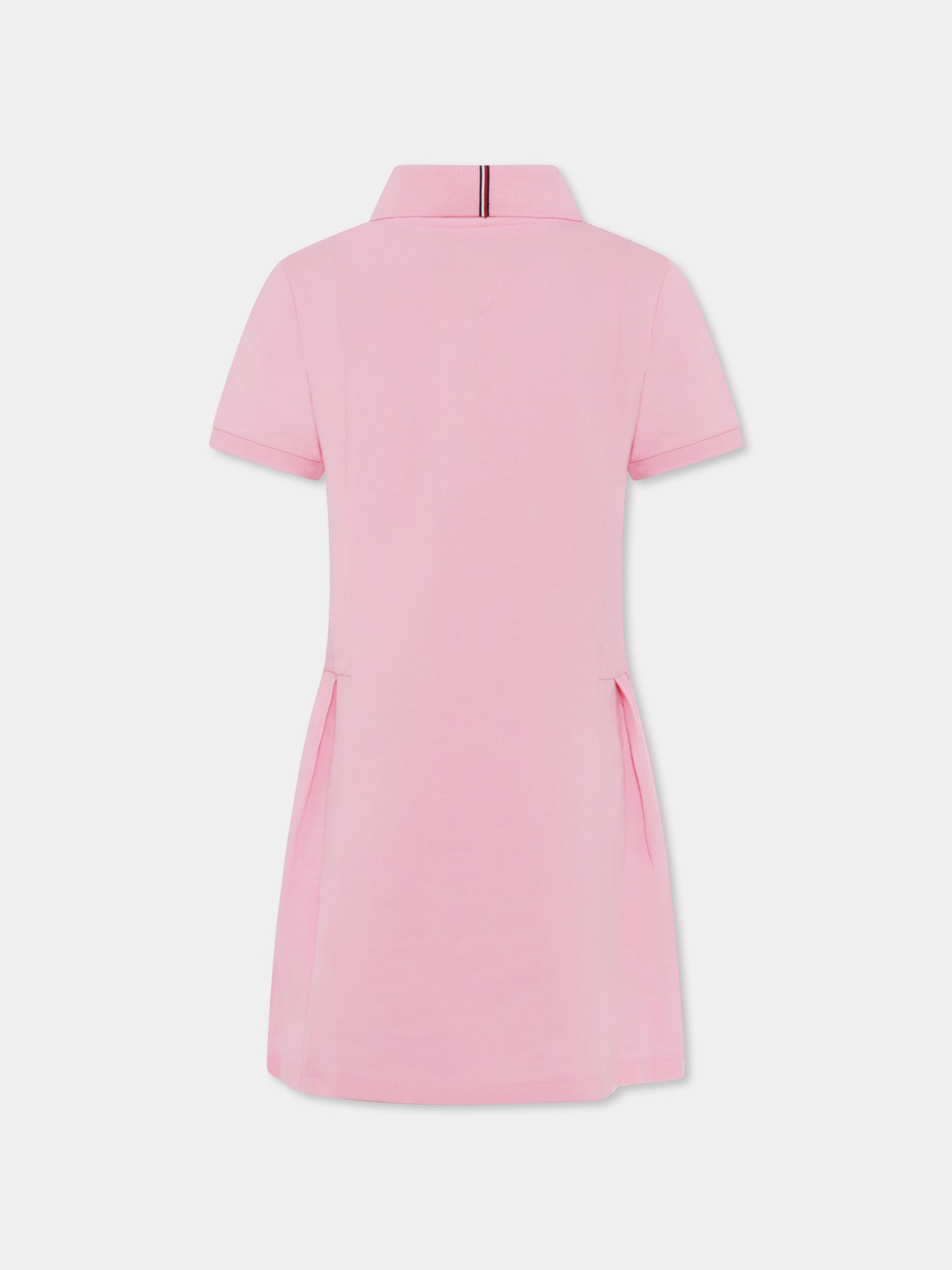 Pink dress for girl with flag