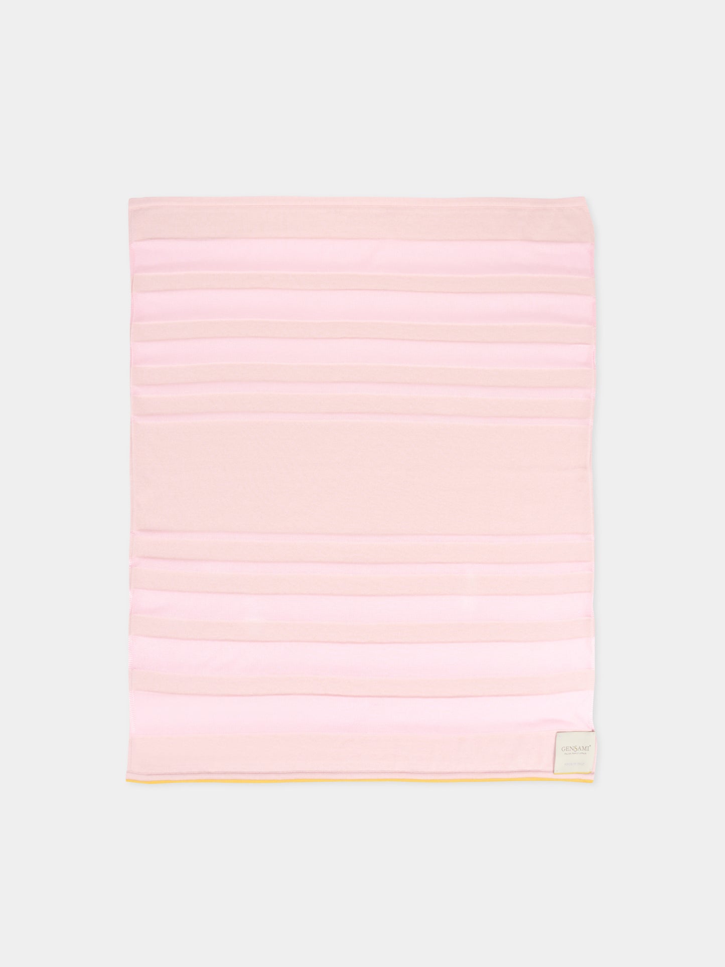 Coperta rosa per neonata con motivo a righe,Gensami,COP-STR-CO BABY PINK