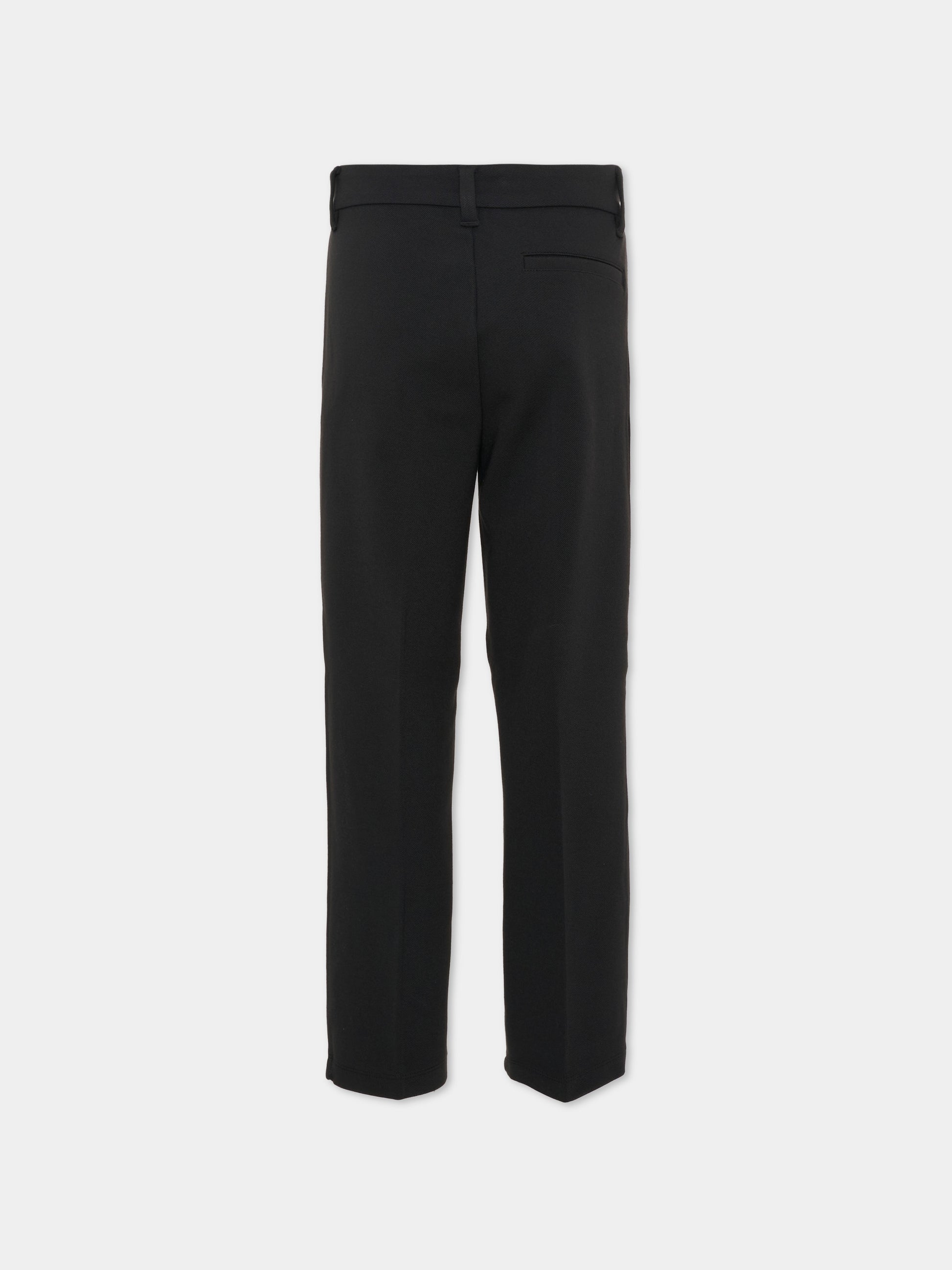 Pantalone nero per bambino con logo,Calvin Klein Kids,IB0IB02341 BEH