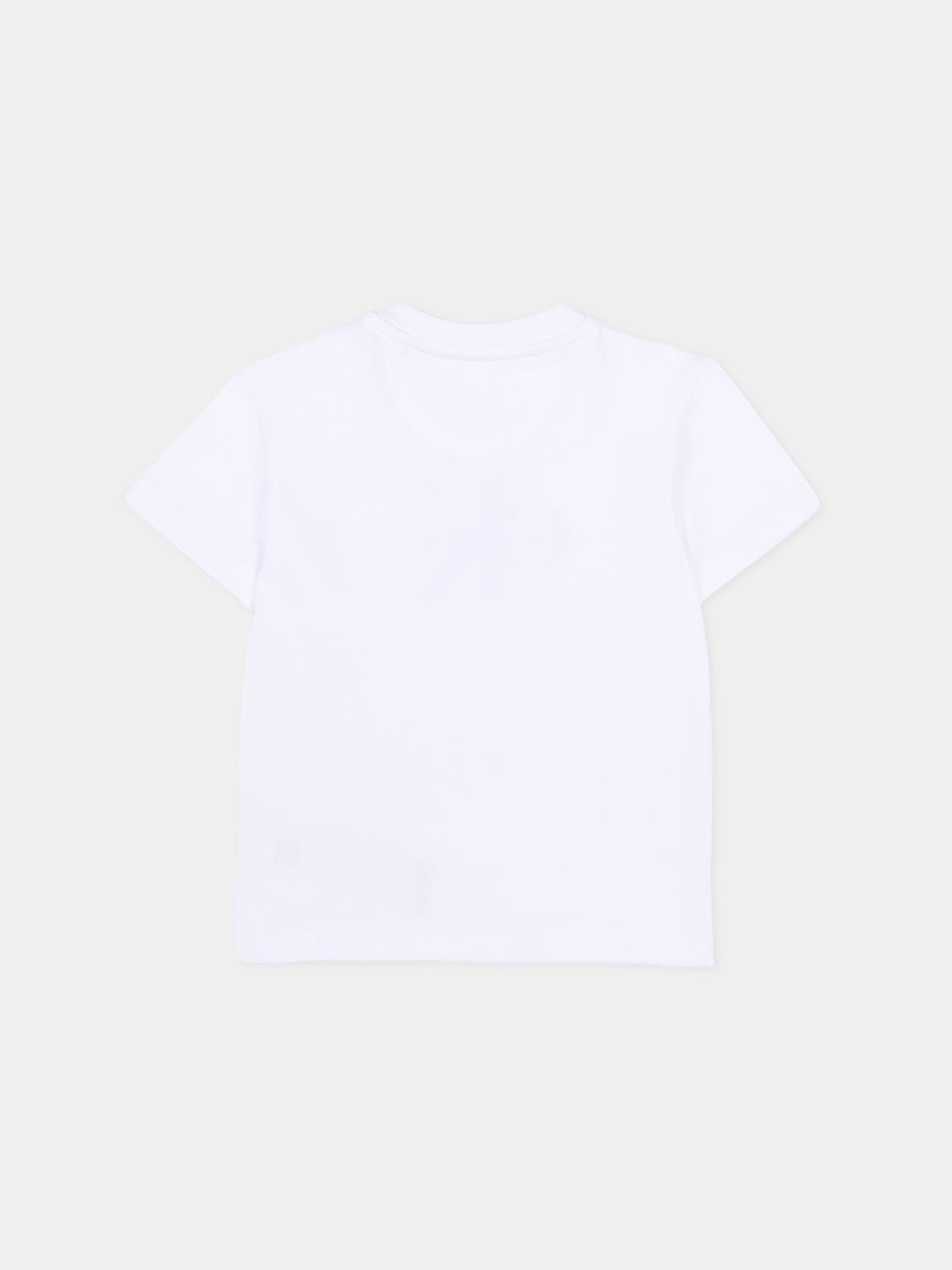 T-Shirt bianca per neonati con logo,Calvin Klein Kids,IN0IN00334 YAF