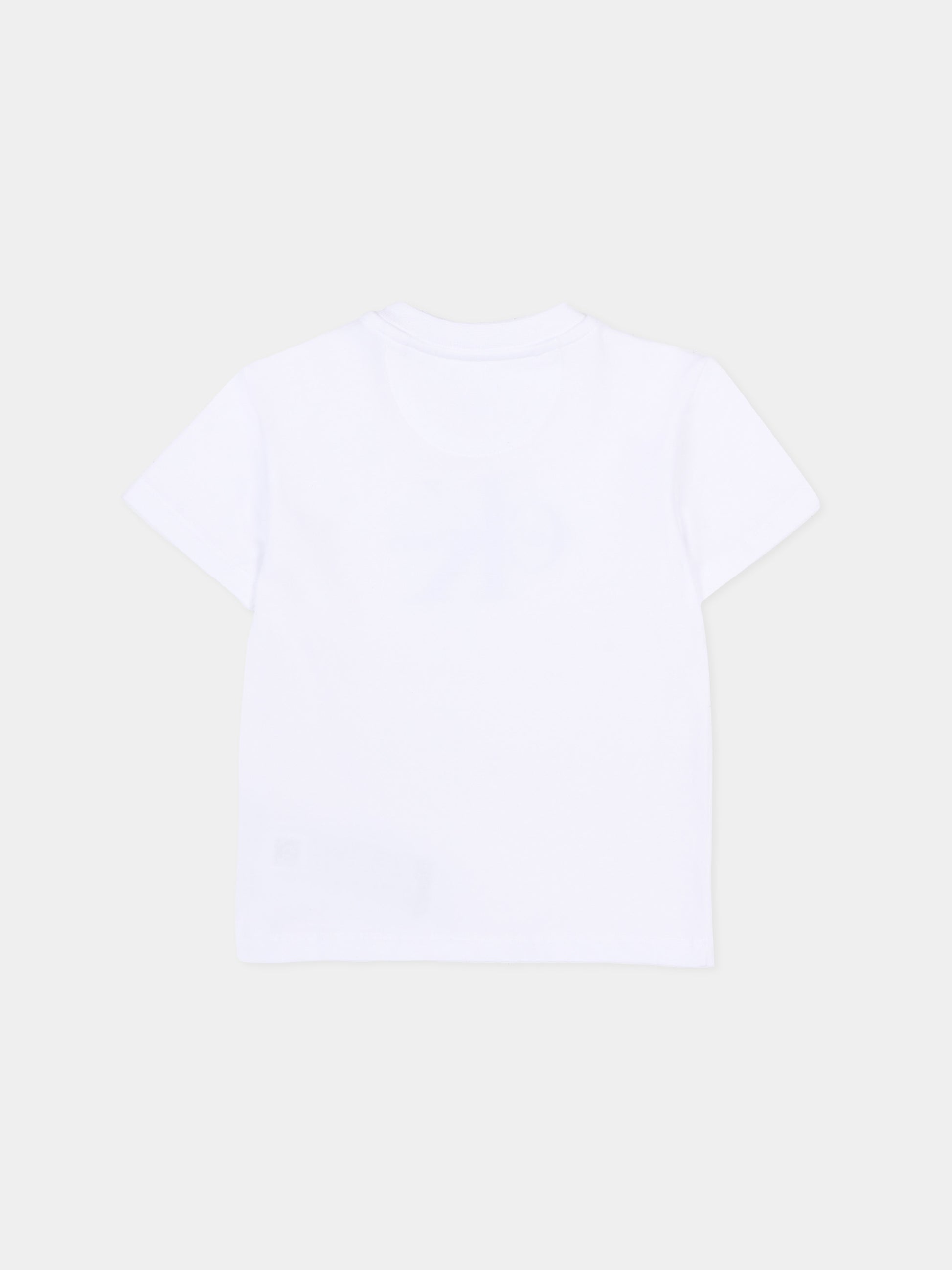 T-Shirt bianca per neonati con logo,Calvin Klein Kids,IN0IN00334 YAF