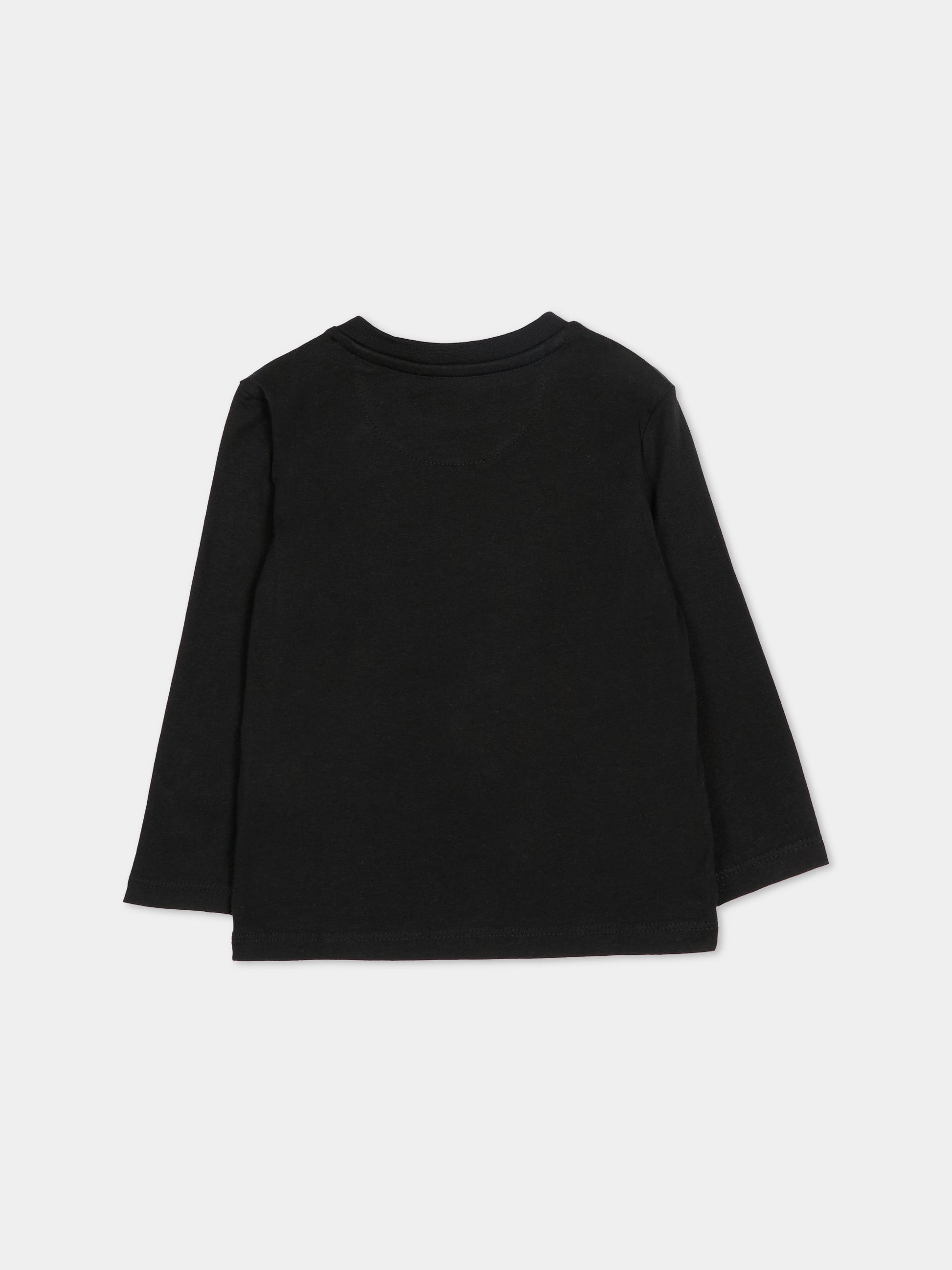 T-Shirt nero per neonati con logo,Calvin Klein Kids,IN0IN00335 BEH