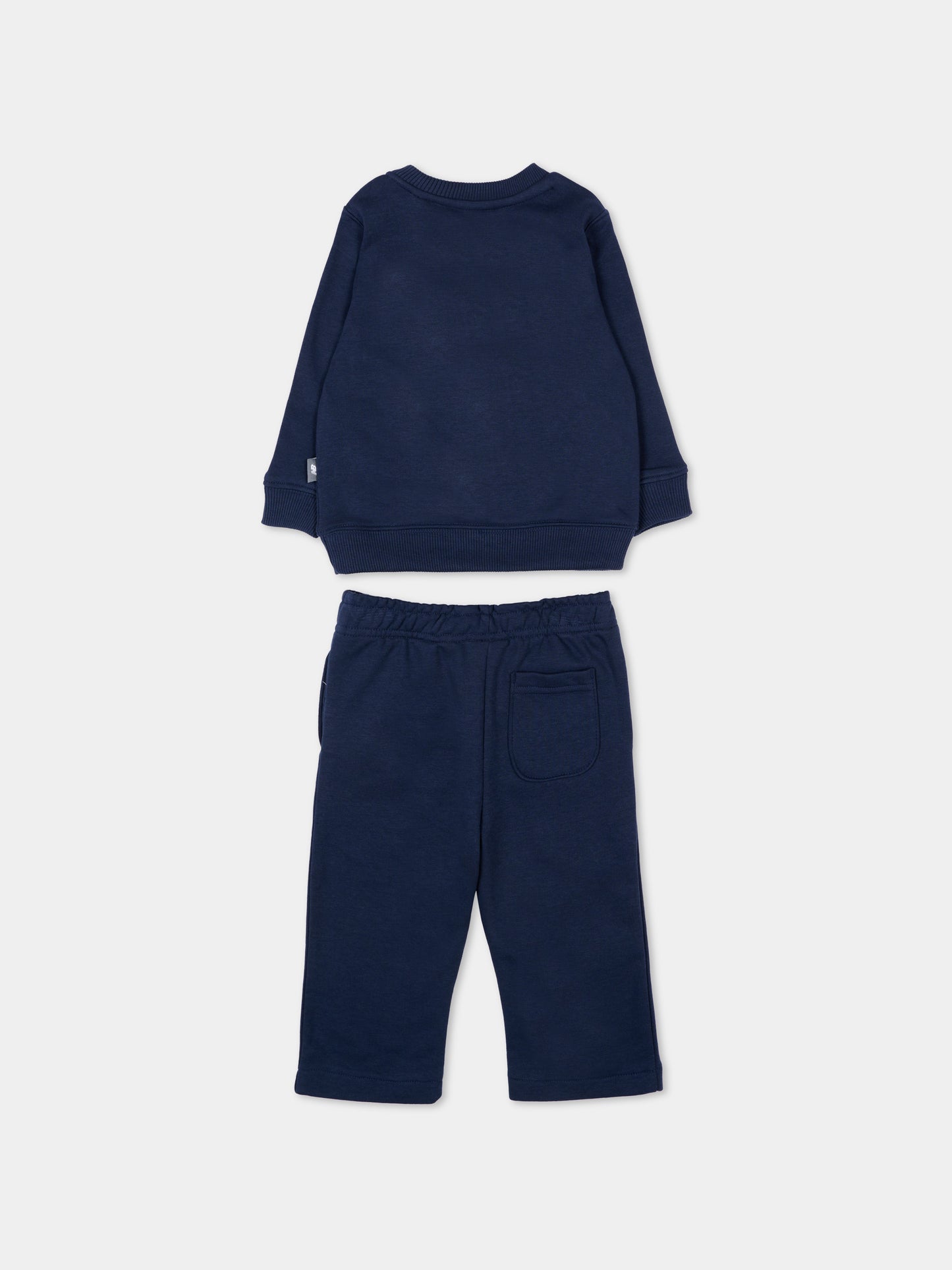 Completo sportivo blu per neonati con logo,New Balance,IS61I754I NNY