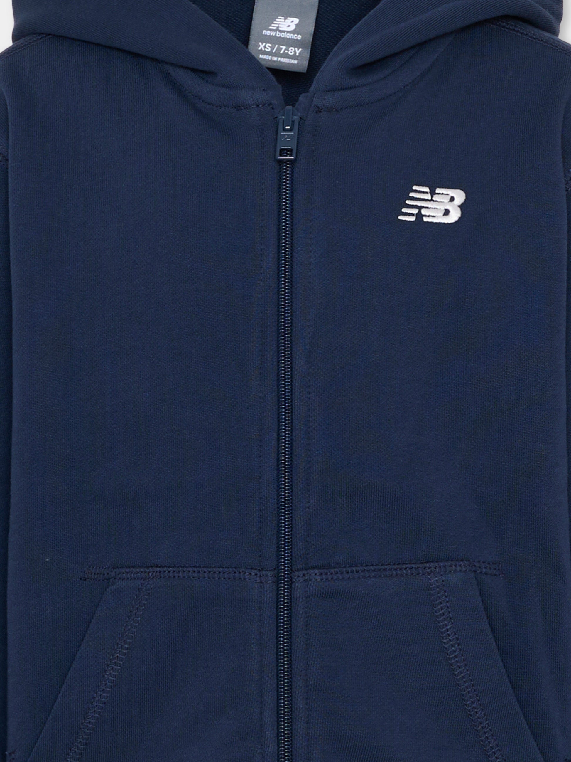 Felpa blu per bambini con logo,New Balance,LAKB0057 NNY