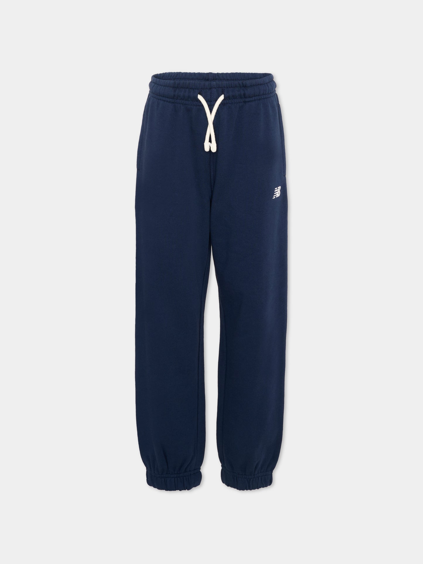 Pantaloni sportivi blu per bambini con logo,New Balance,LAKB0060 NNY