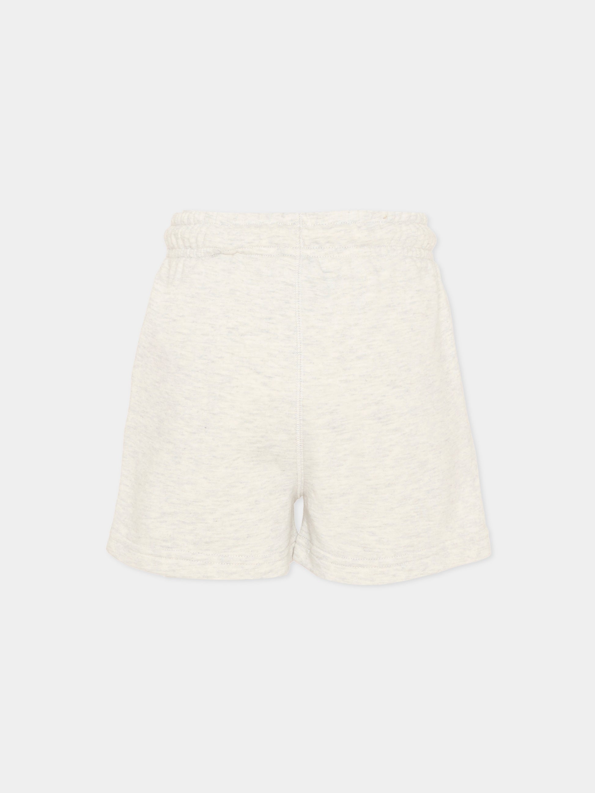 Shorts sportivi grigi per bambina con logo,New Balance,YB61I82X AHH