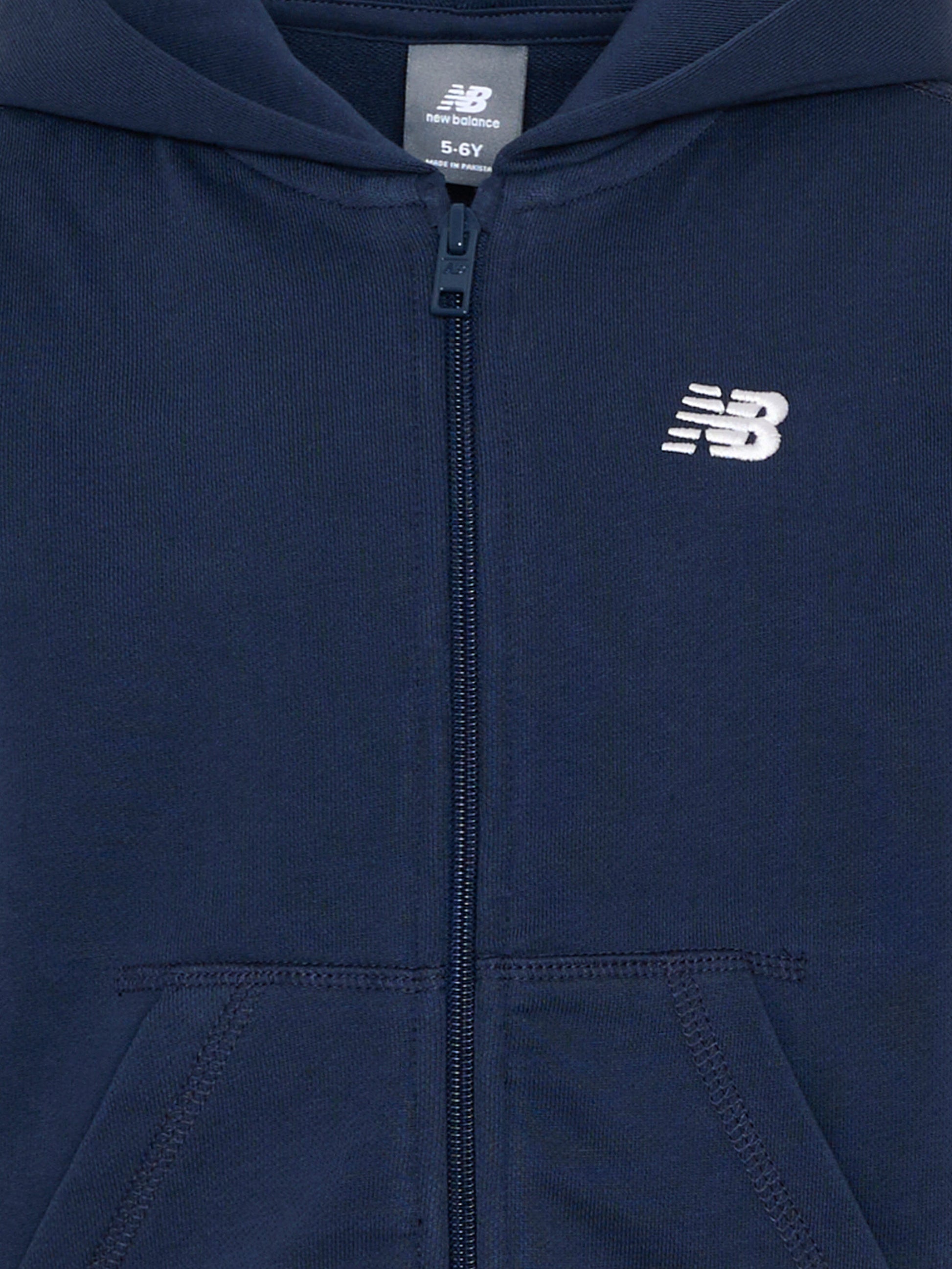 Felpa blu per bambini con logo,New Balance,YT61J87K NNY